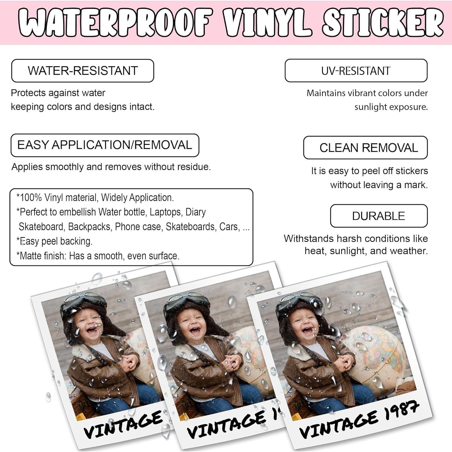 Pegatina Personalizada PKAOLER 15.24 cm Impermeable Vinilo