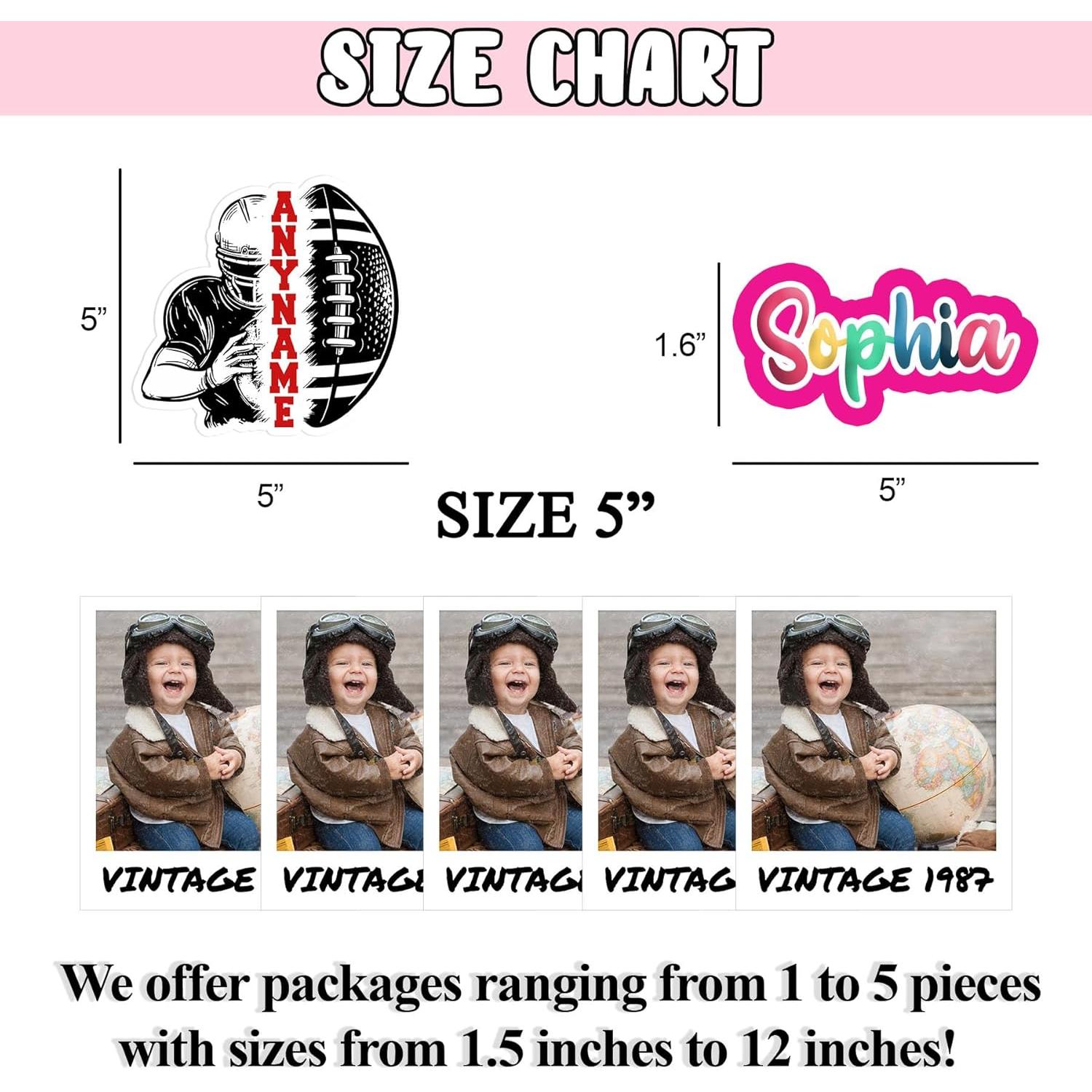 Pegatina Personalizada PKAOLER 15.24 cm Impermeable Vinilo