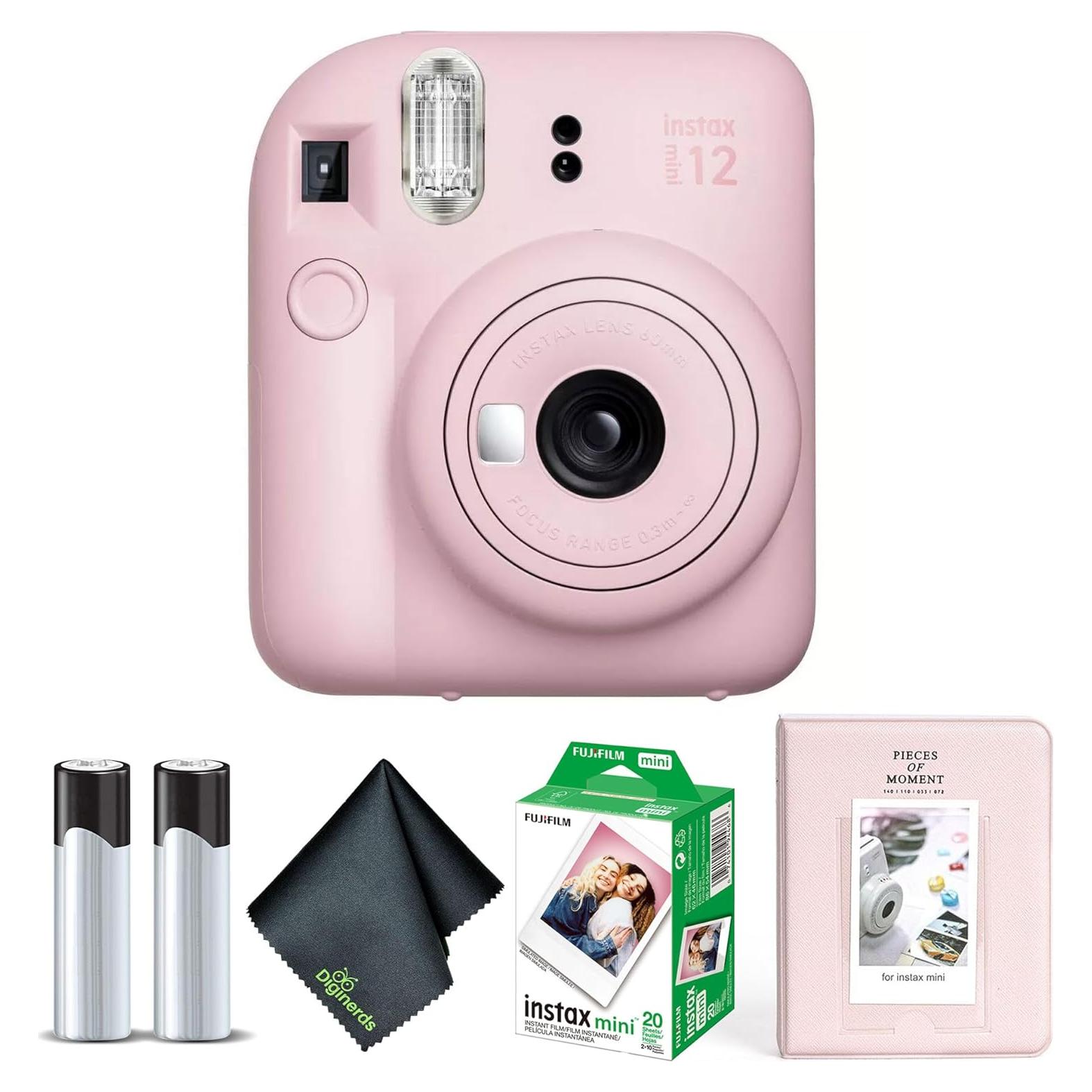 Cámara Instantánea Fujifilm Instax Mini 12 Rosa + 20 Hojas