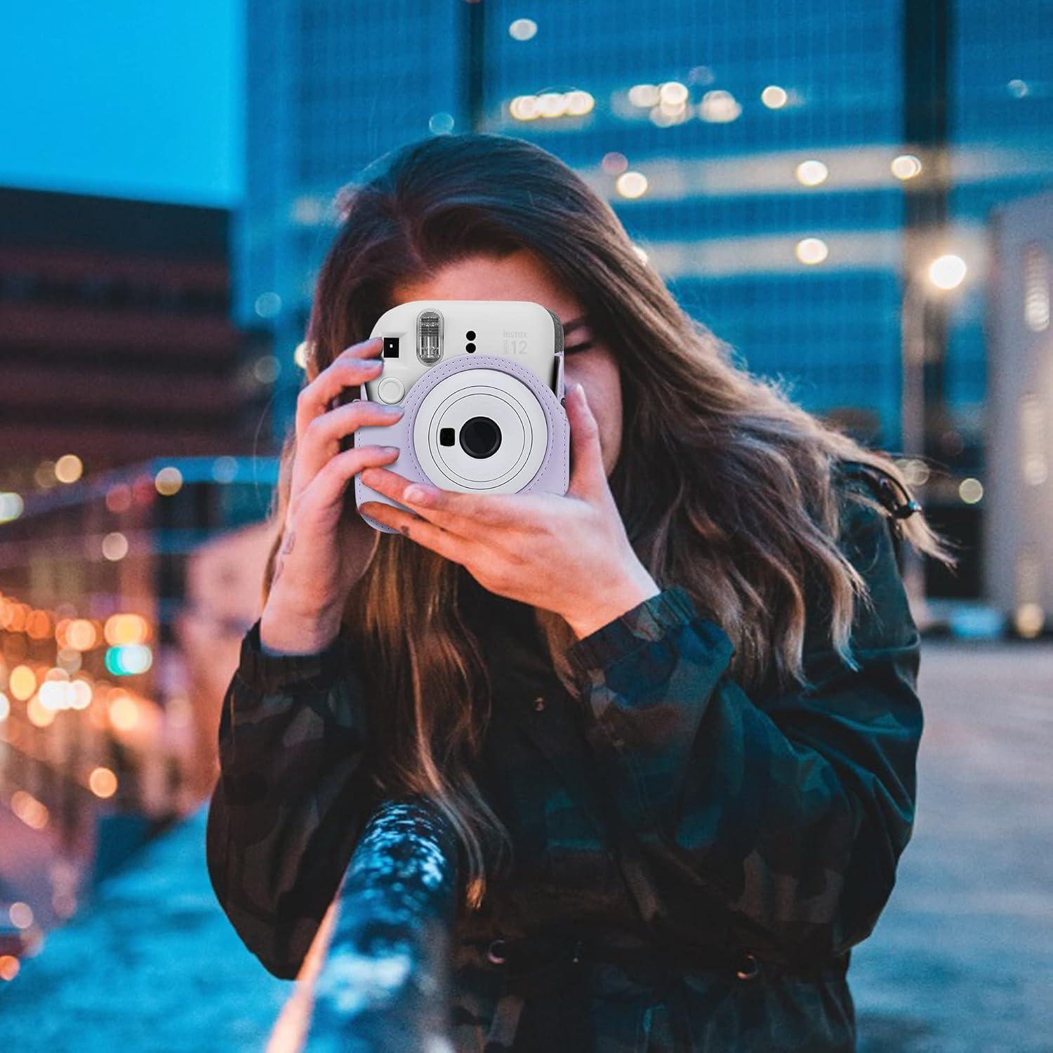 Funda de cámara Blummy para Instax Mini 12 - Púrpura