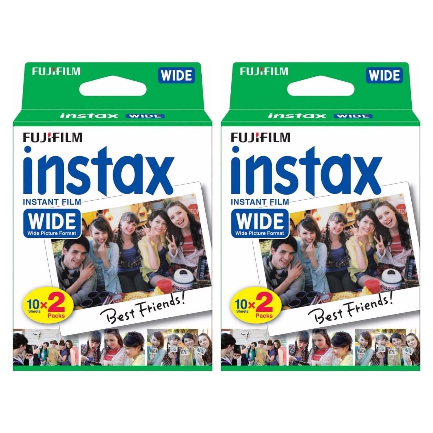 Película Instantánea Fujifilm Instax Wide 2 Paquetes 40 Hojas