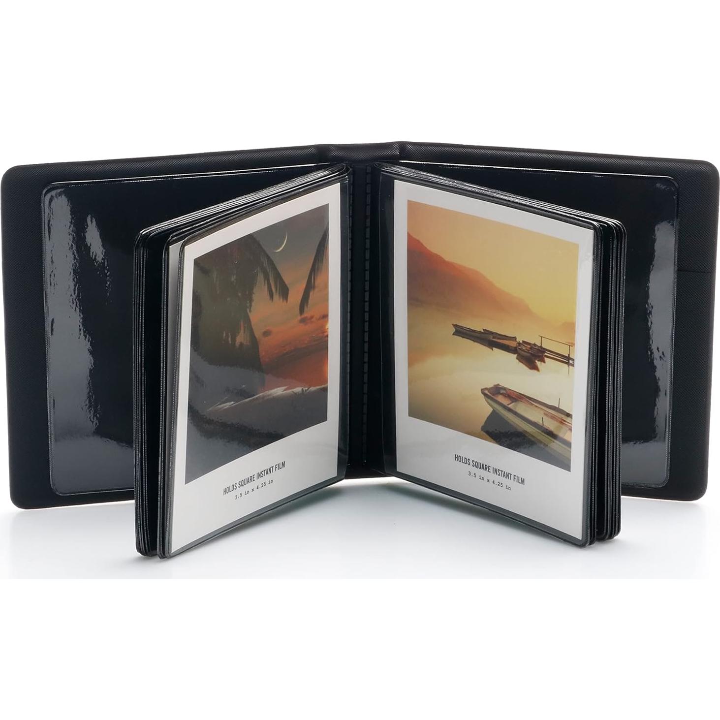 Paquete de 2 Álbumes de Fotos EKEDAC Rosa y Gris PVC 32 Fotos