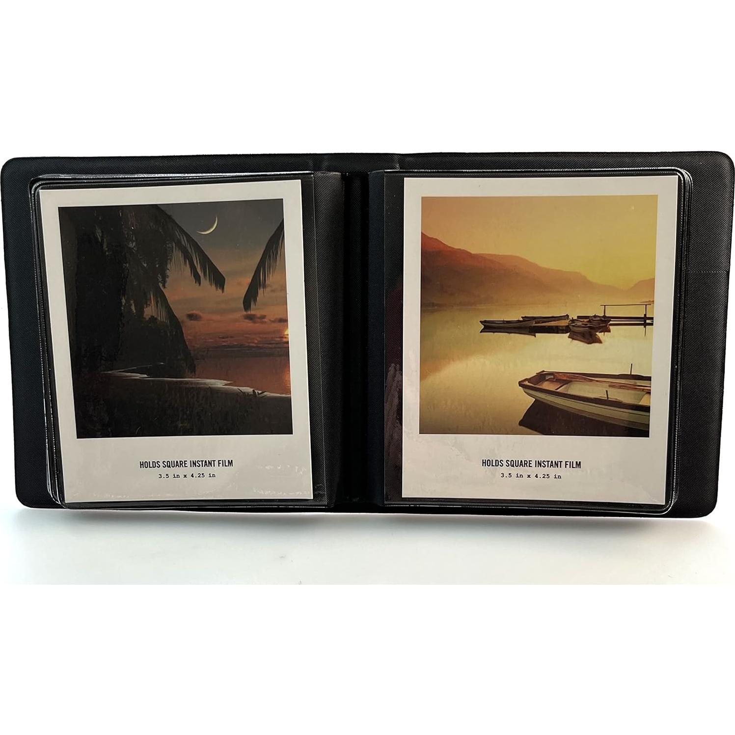 Paquete de 2 Álbumes de Fotos EKEDAC Rosa y Gris PVC 32 Fotos