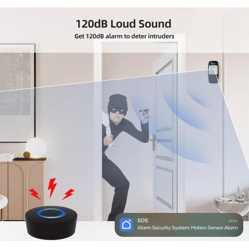 Sistema de Alarma Inalámbrico GRSICO 9 Piezas con App