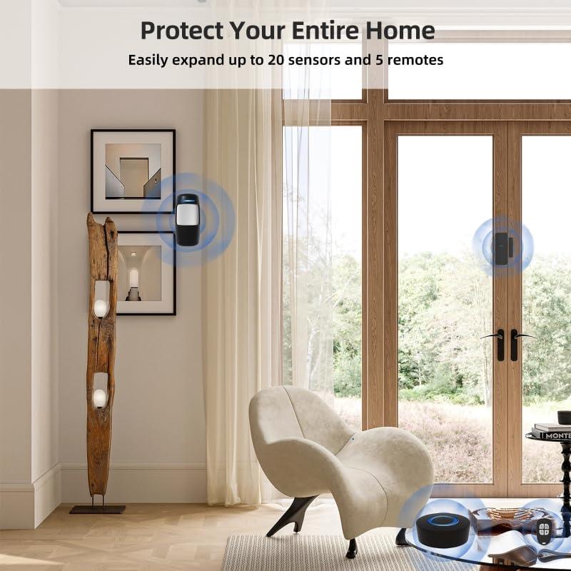 Sistema de Alarma Inalámbrico GRSICO 9 Piezas con App