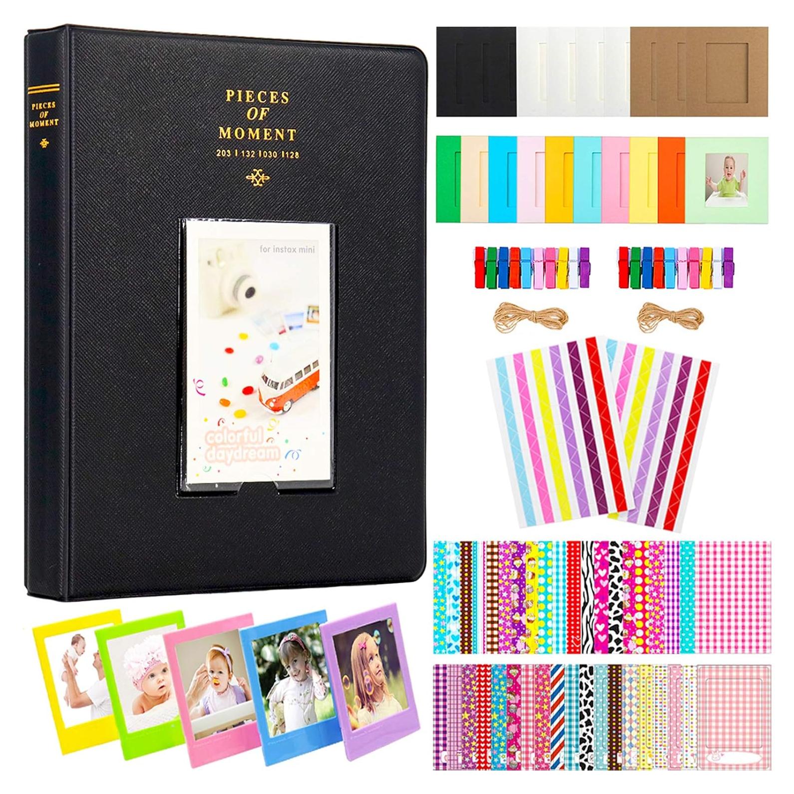 Álbum de Fotos Mini BigTrend 128 Bolsillos Negro para Instax