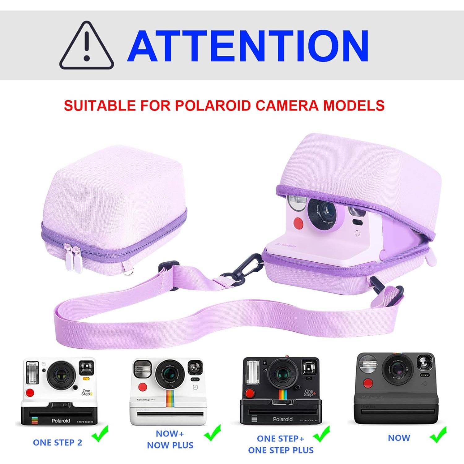 Funda Protectora CAIYOULE para Cámara Polaroid Now y Flip - Púrpura