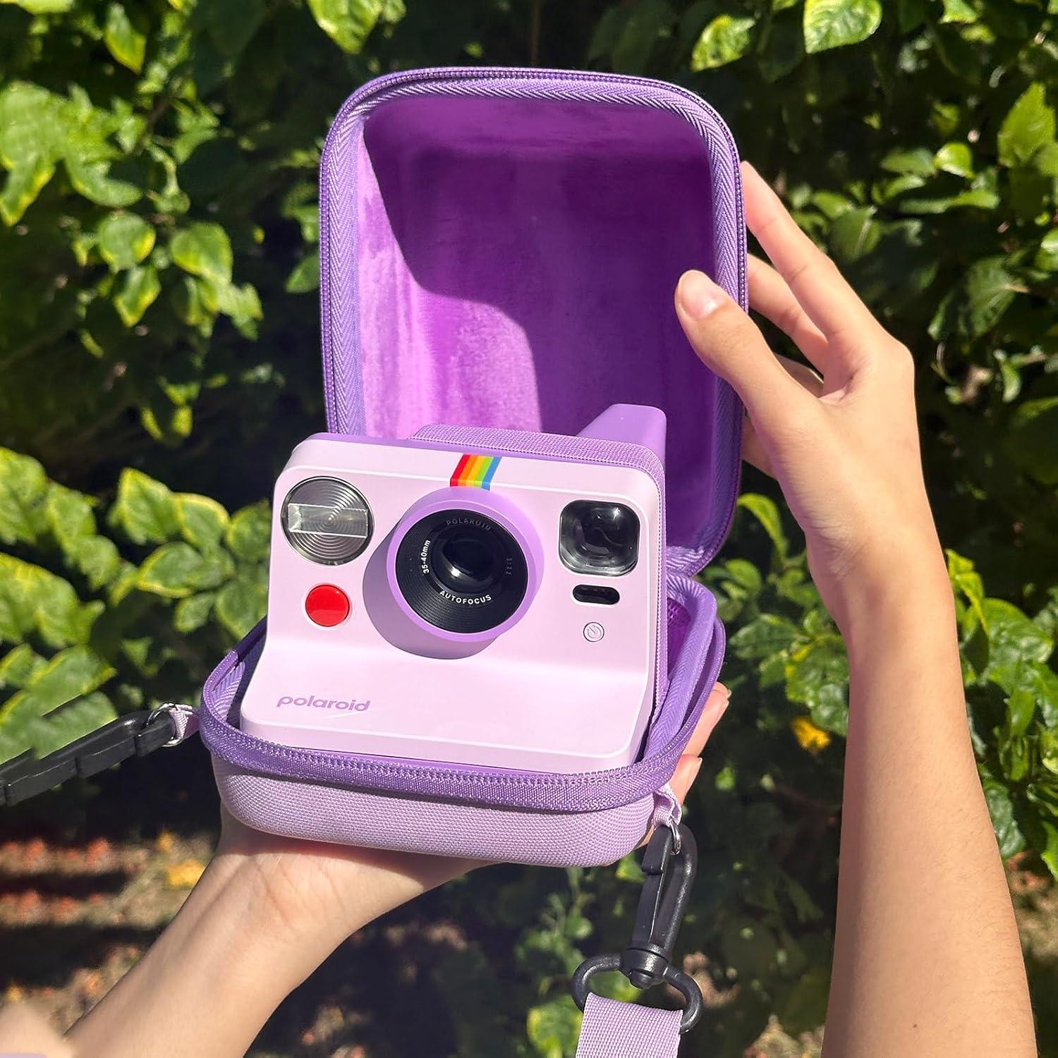 Funda Protectora CAIYOULE para Cámara Polaroid Now y Flip - Púrpura