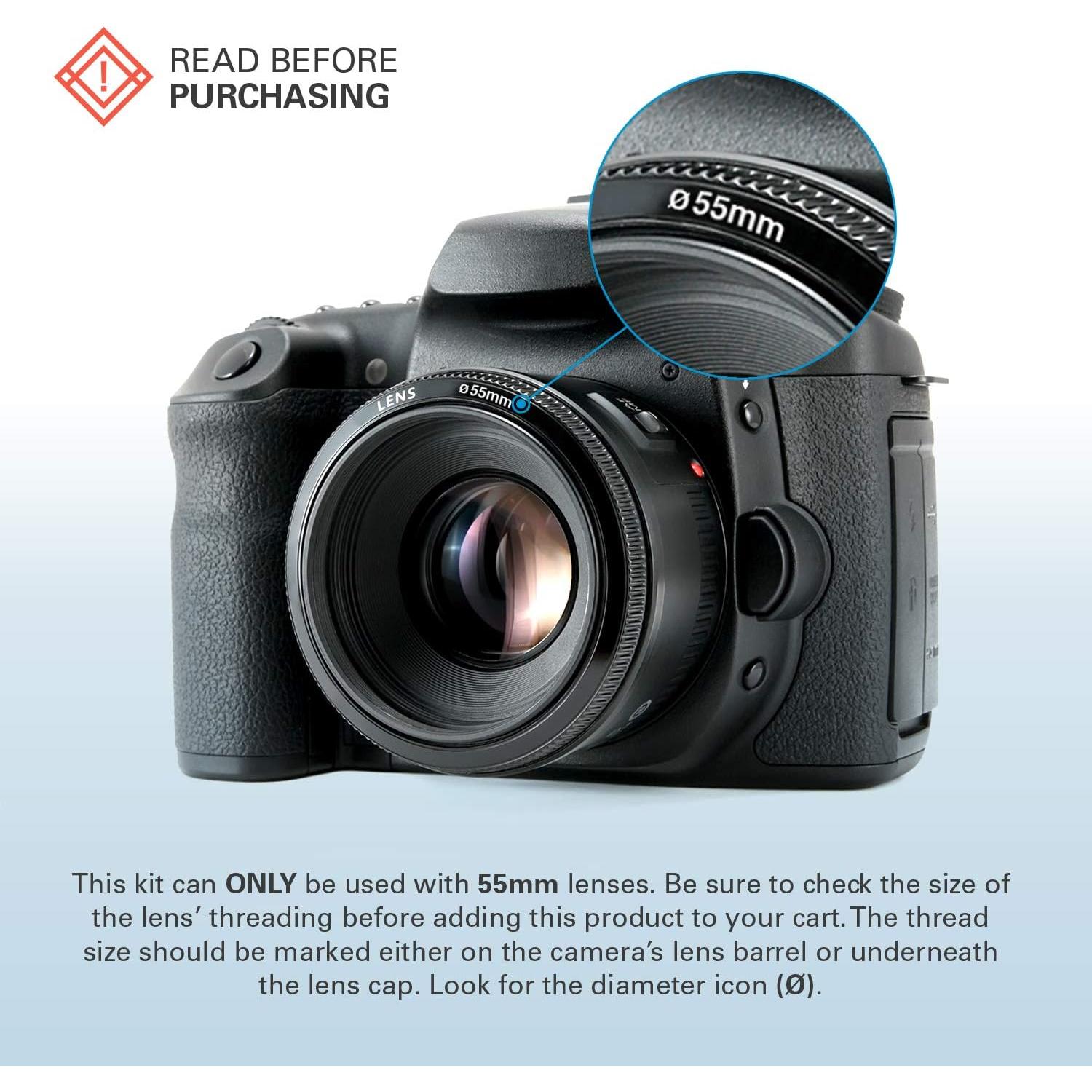 Filtro de Densidad Neutra Polaroid 55mm ND 0.9 para Cámaras