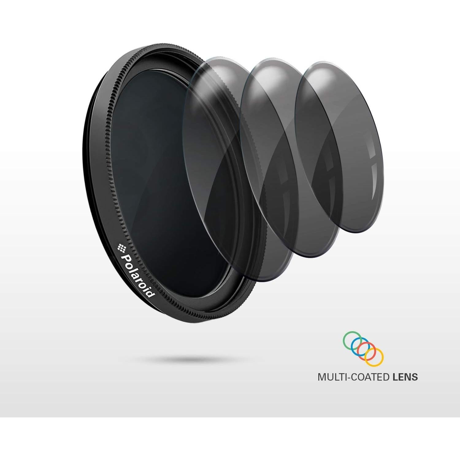 Filtro de Densidad Neutra Polaroid 55mm ND 0.9 para Cámaras