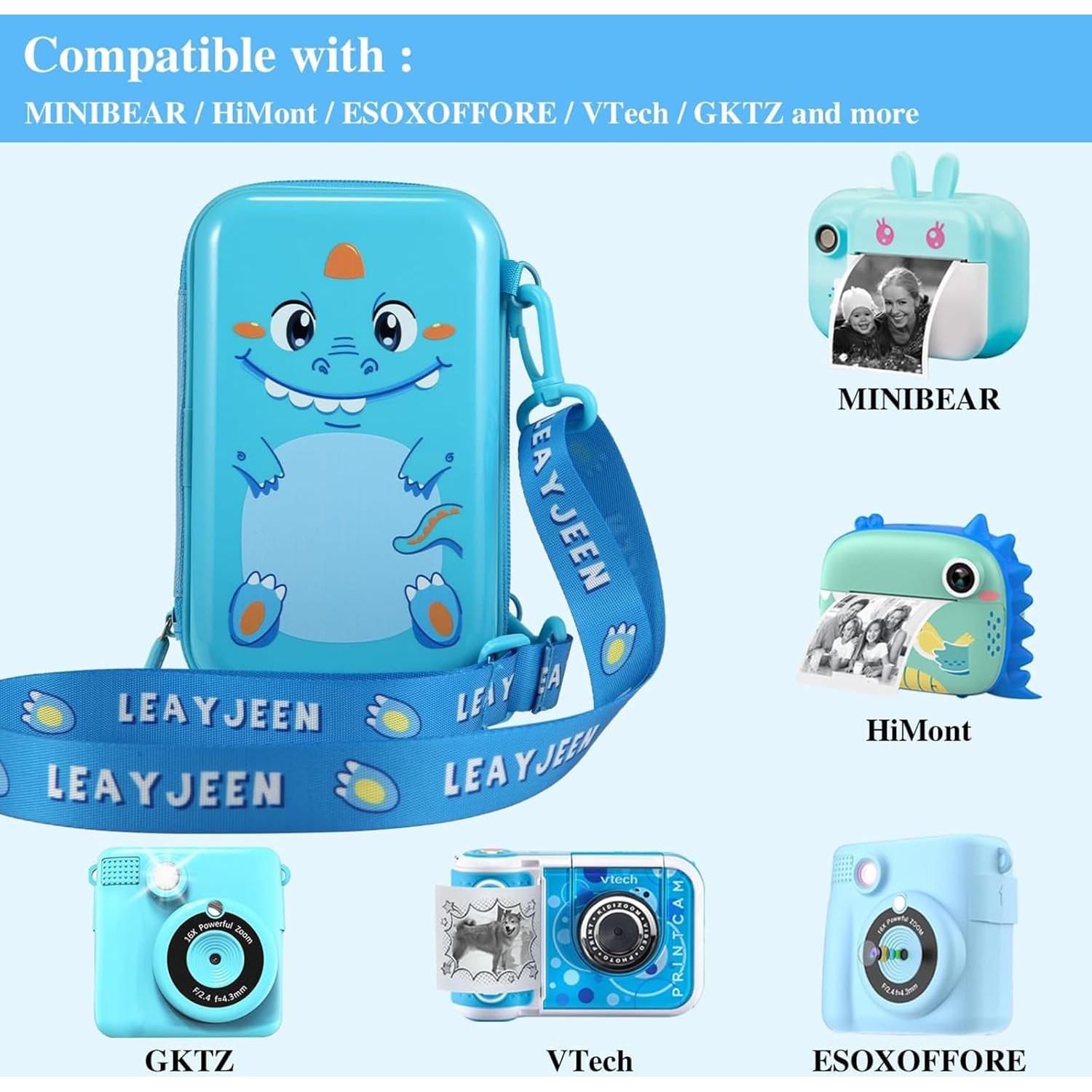 Funda de cámara Leayjeen para VTech KidiZoom Printcam - Azul