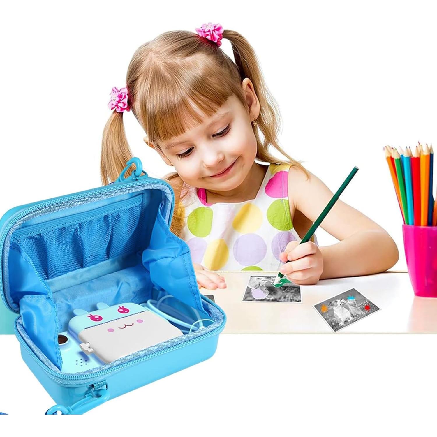 Funda de cámara Leayjeen para VTech KidiZoom Printcam - Azul