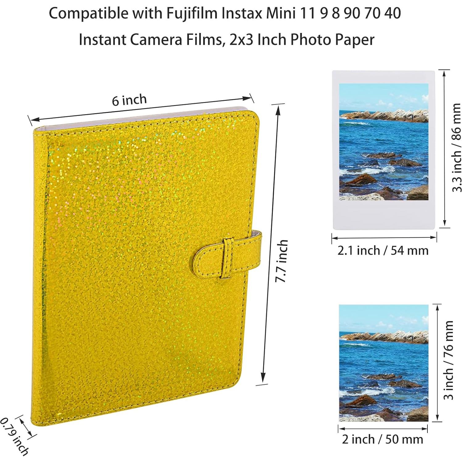 Álbum de fotos Hapeper 128 bolsillos para Fujifilm Instax Mini