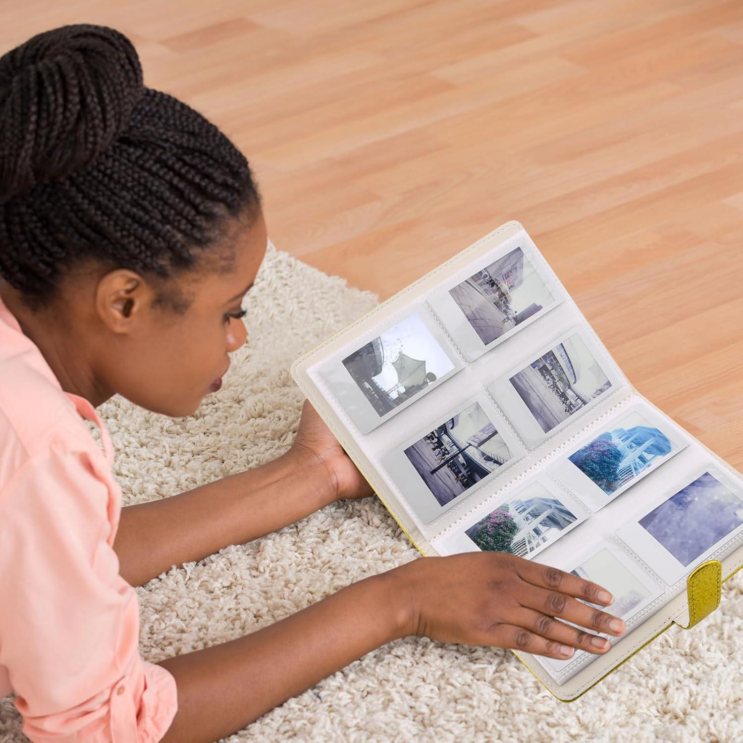 Álbum de fotos Hapeper 128 bolsillos para Fujifilm Instax Mini