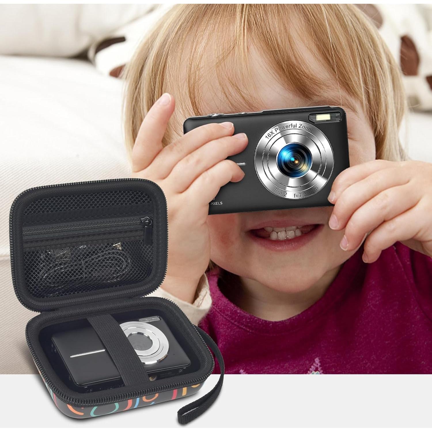 Funda de cámara digital ANKHOH negra para cámaras pequeñas