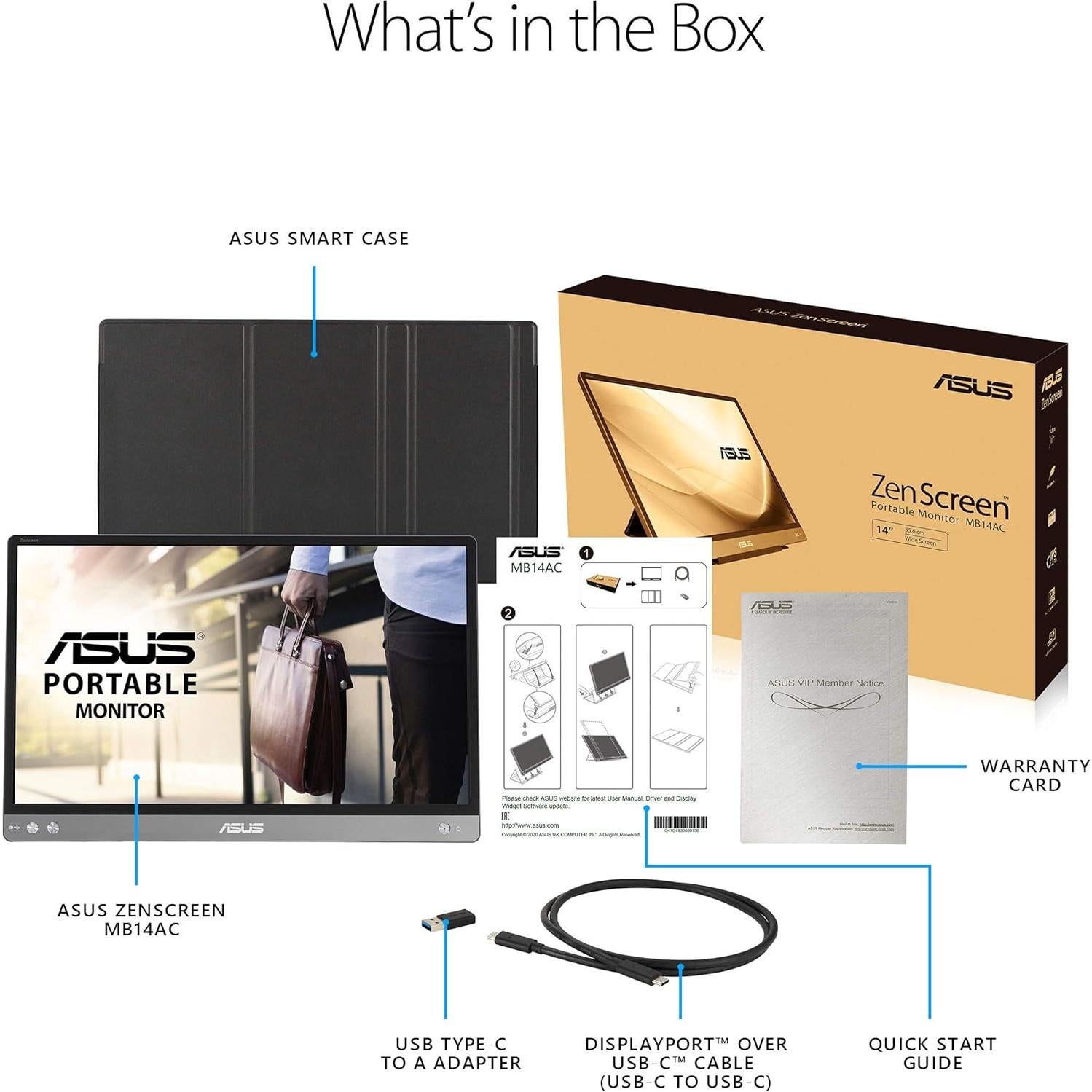 Monitor Portátil ASUS ZenScreen MB14AC 14" Full HD IPS