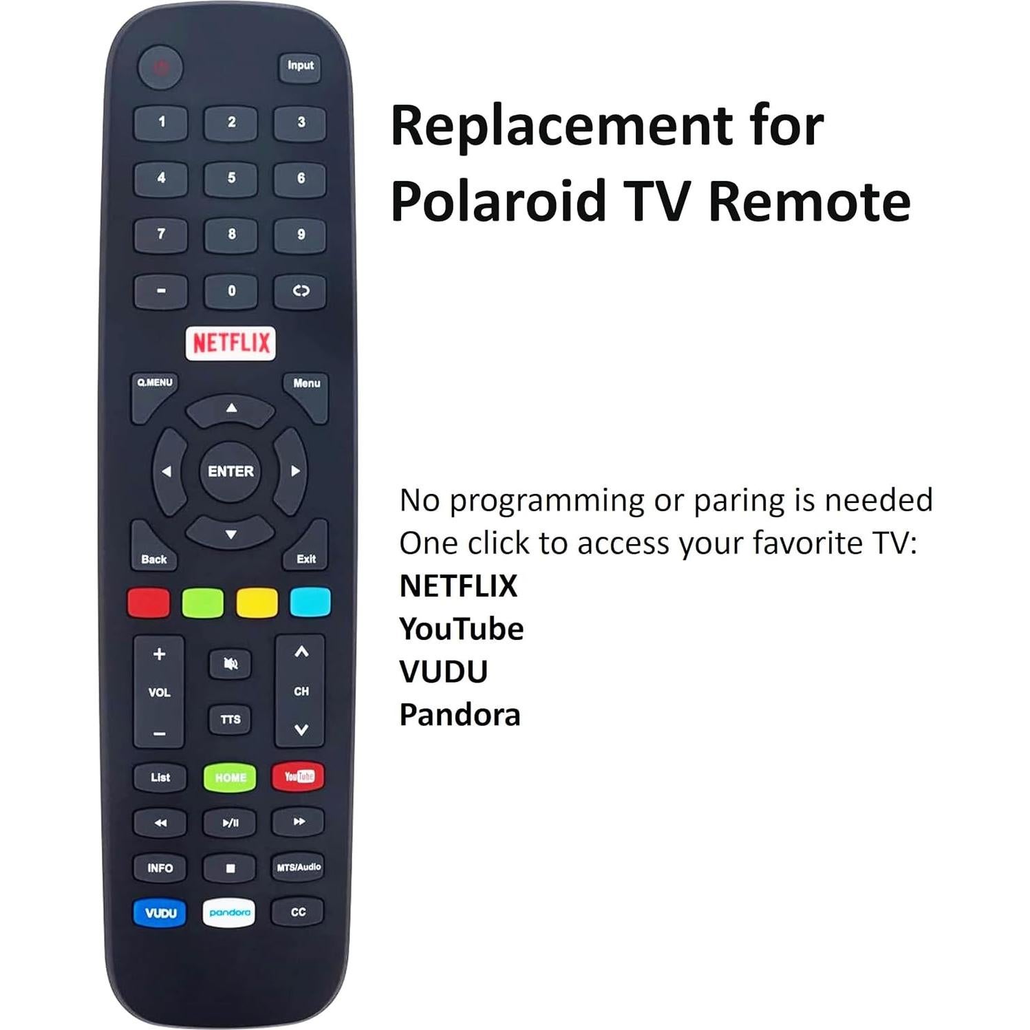 Control Remoto Universal Polaroid para TV LED LCD 4K UHD
