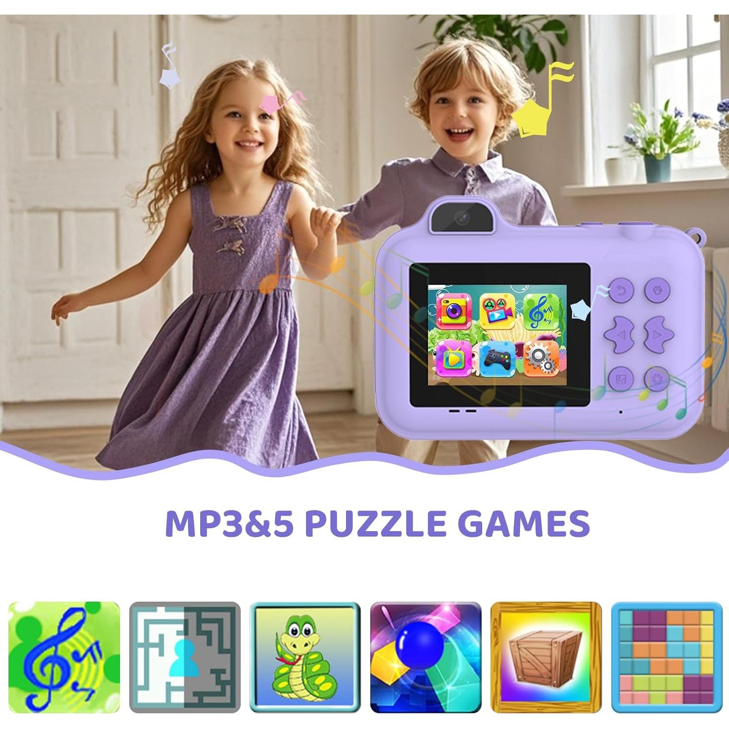 Cámara Instantánea para Niños S1 1080P HD con 32GB y Accesorios