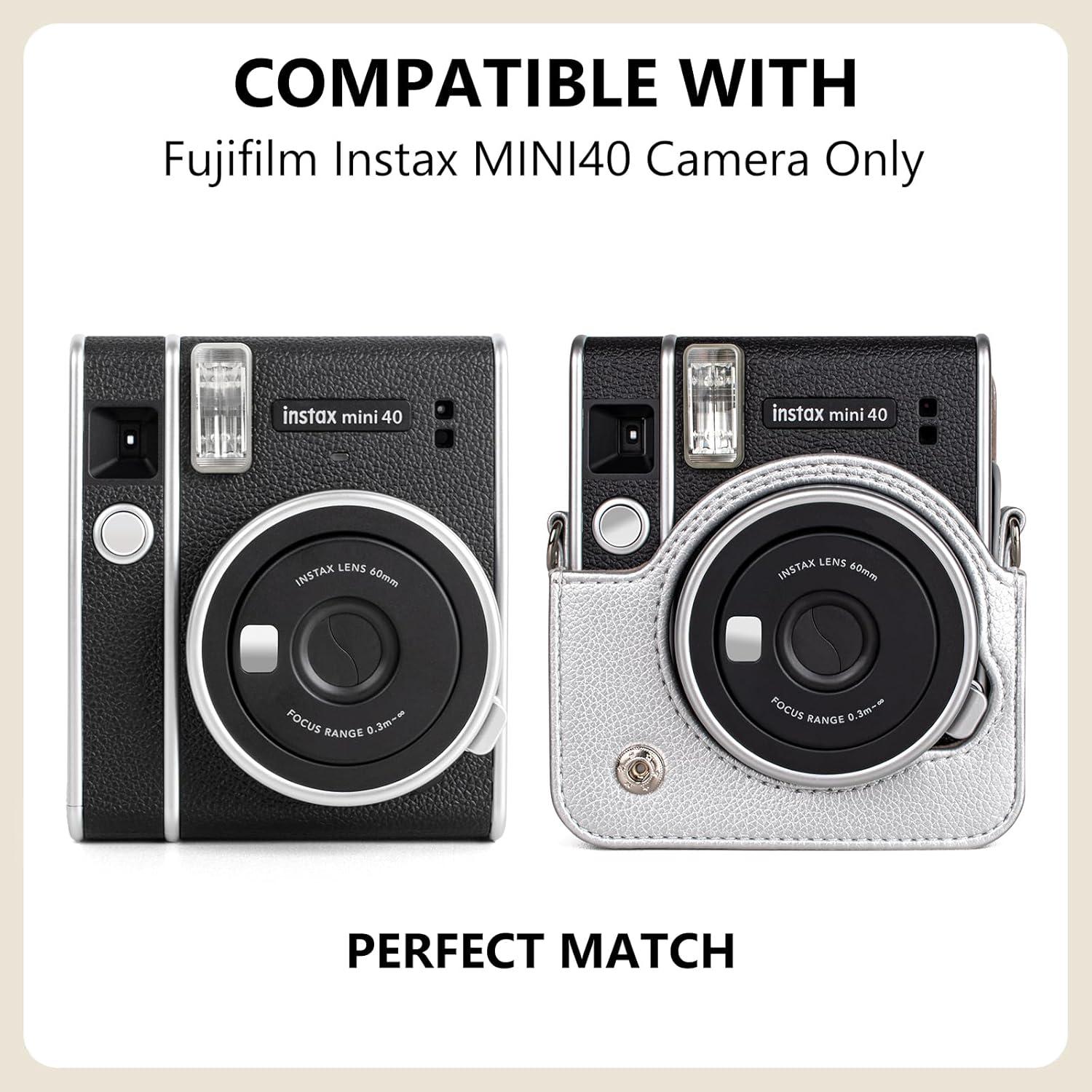 Funda Protectora HIYQIN para Fujifilm Instax Mini 40 - Plata