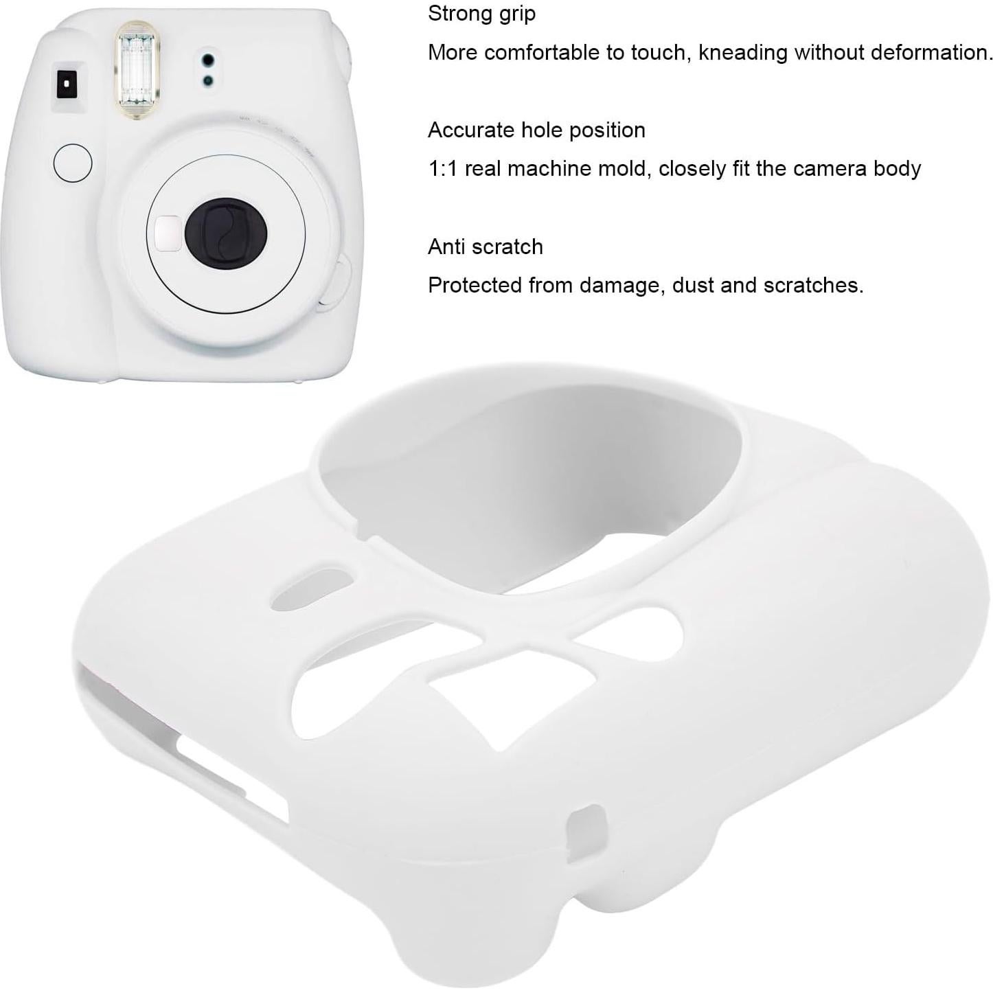 Funda Protectora de Silicona para Cámara Polaroid Mini 12 - Blanca