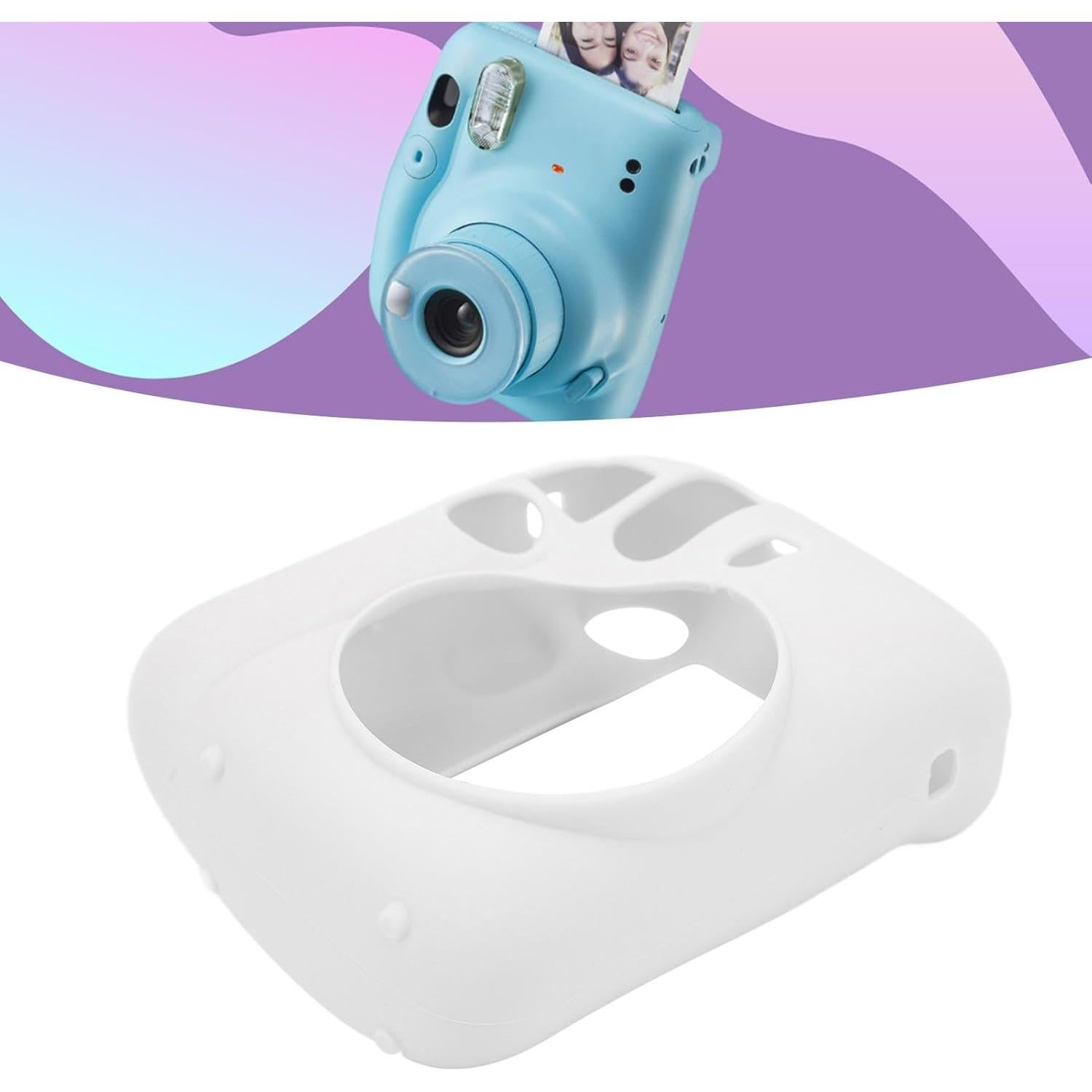 Funda Protectora de Silicona para Cámara Polaroid Mini 12 - Blanca