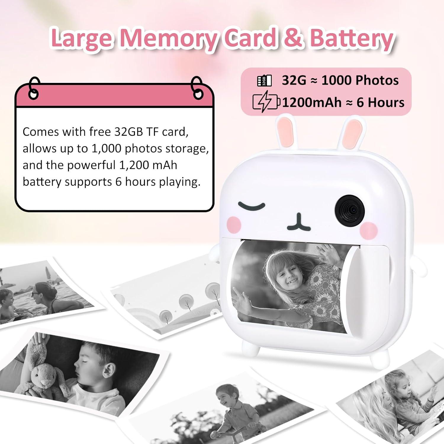 Cámara Instantánea AURTEC M2 para Niños 48MP Video HD