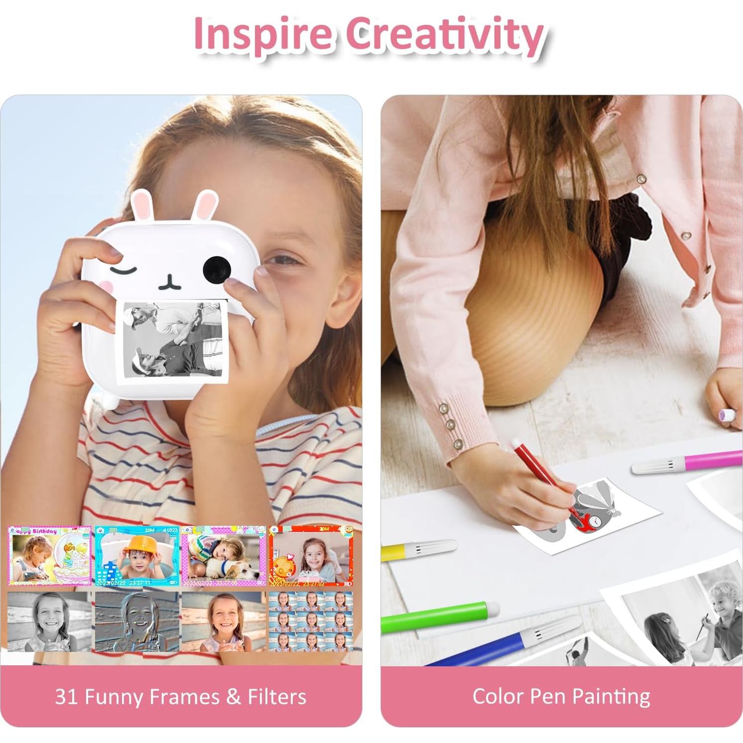 Cámara Instantánea AURTEC M2 para Niños 48MP Video HD