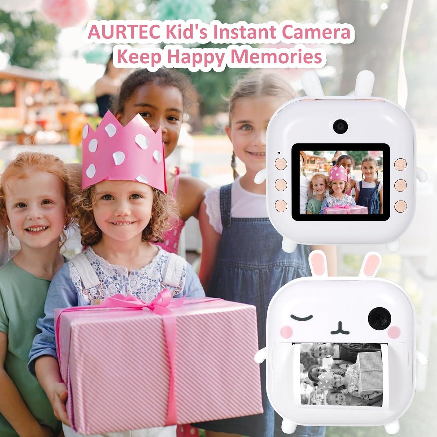 Cámara Instantánea AURTEC M2 para Niños 48MP Video HD