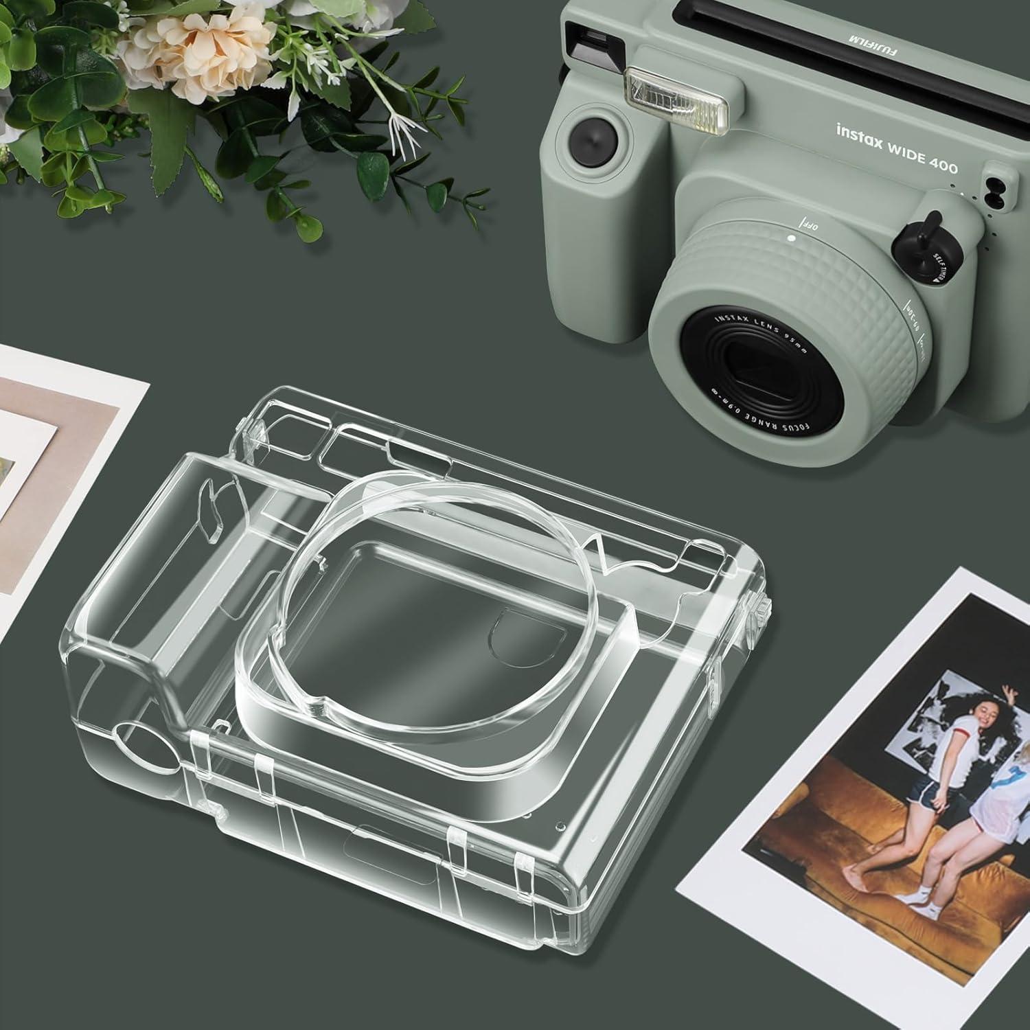 Funda Protectora Transparente Fujifilm Instax Wide 400 con Correa
