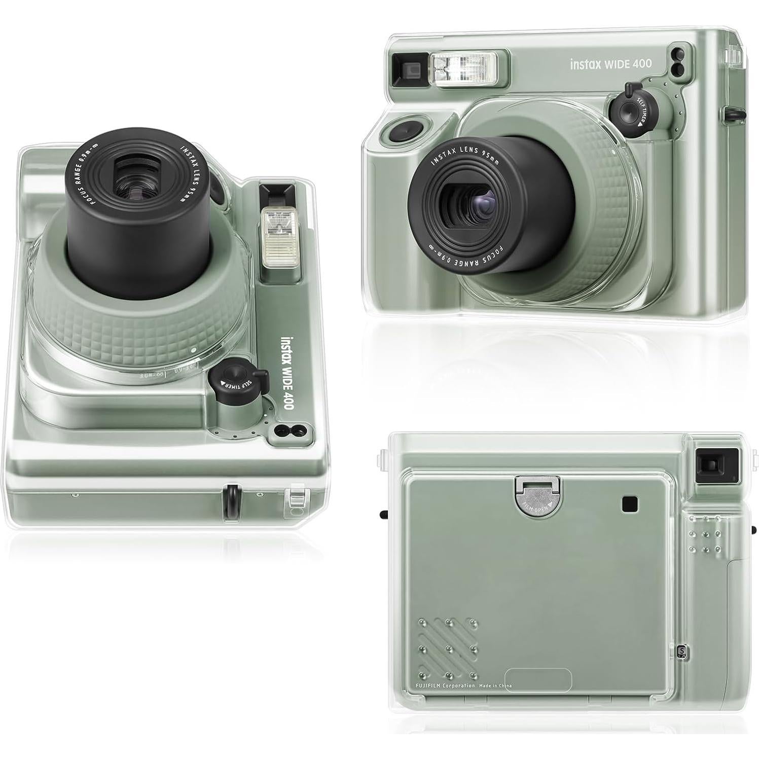 Funda Protectora Transparente Fujifilm Instax Wide 400 con Correa