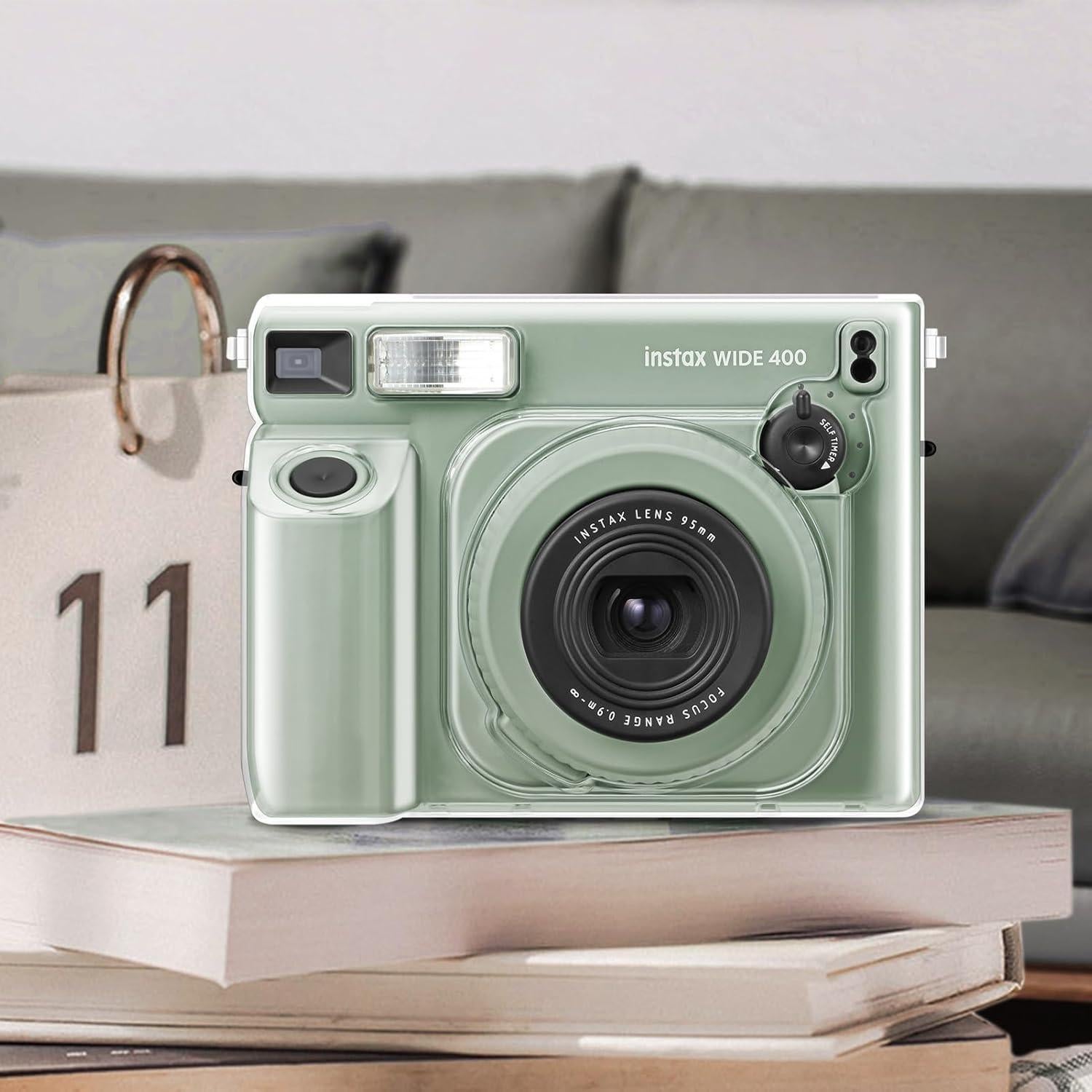 Funda Protectora Transparente Fujifilm Instax Wide 400 con Correa