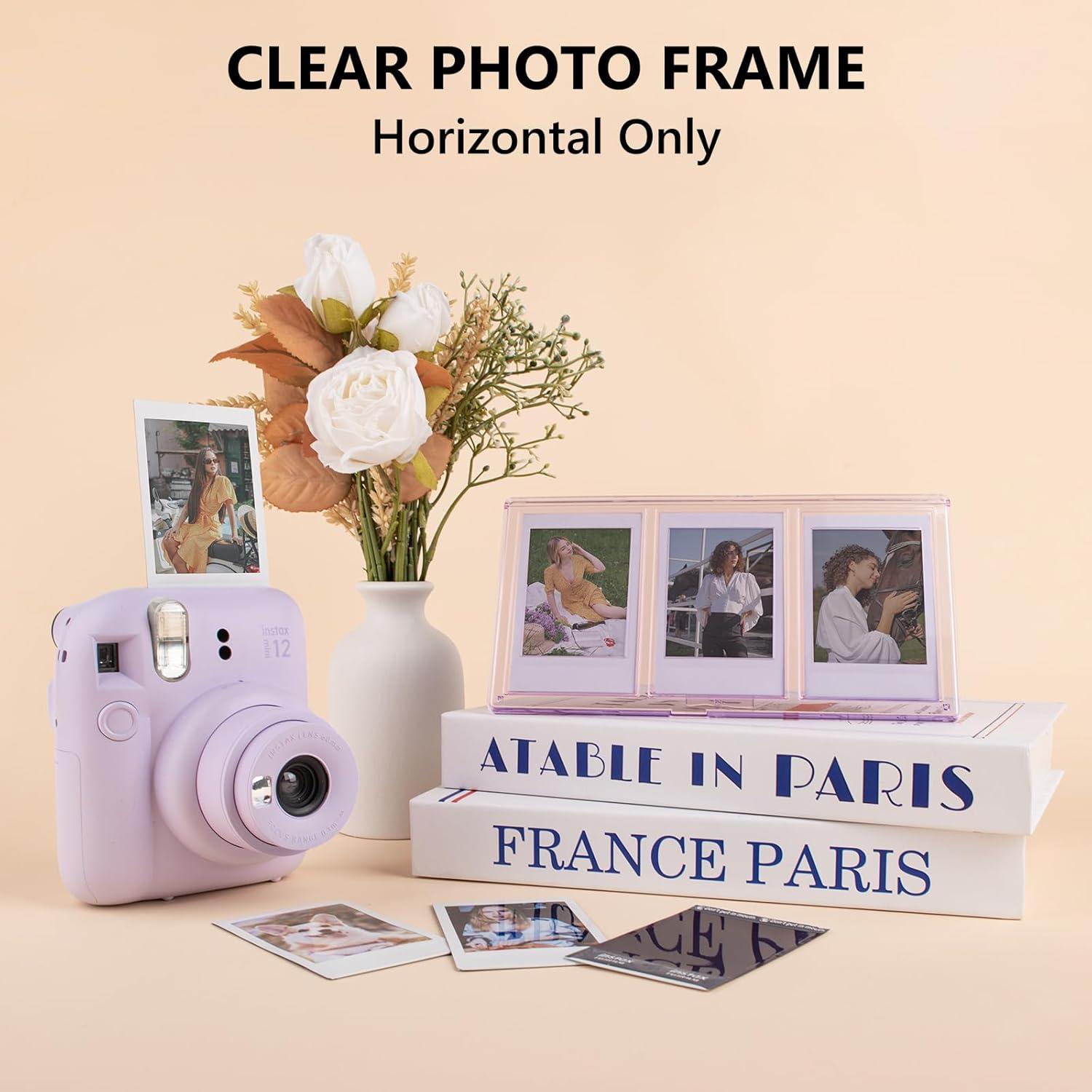 Marco de Collage para Fotos 2x3 HIYQIN Púrpura 3 en 1