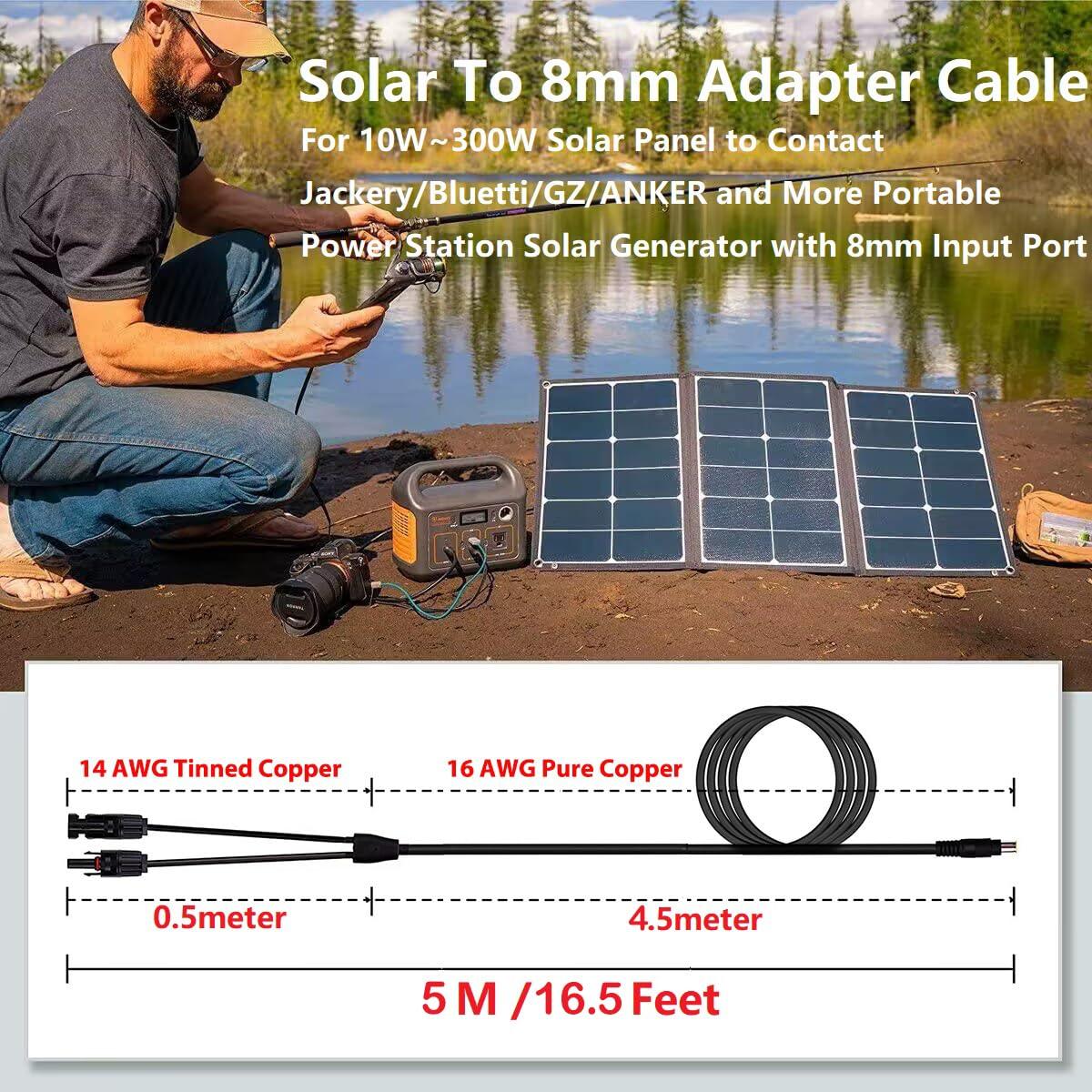 Cable de extensión solar 5m 8mm Shenzhenshi Datong