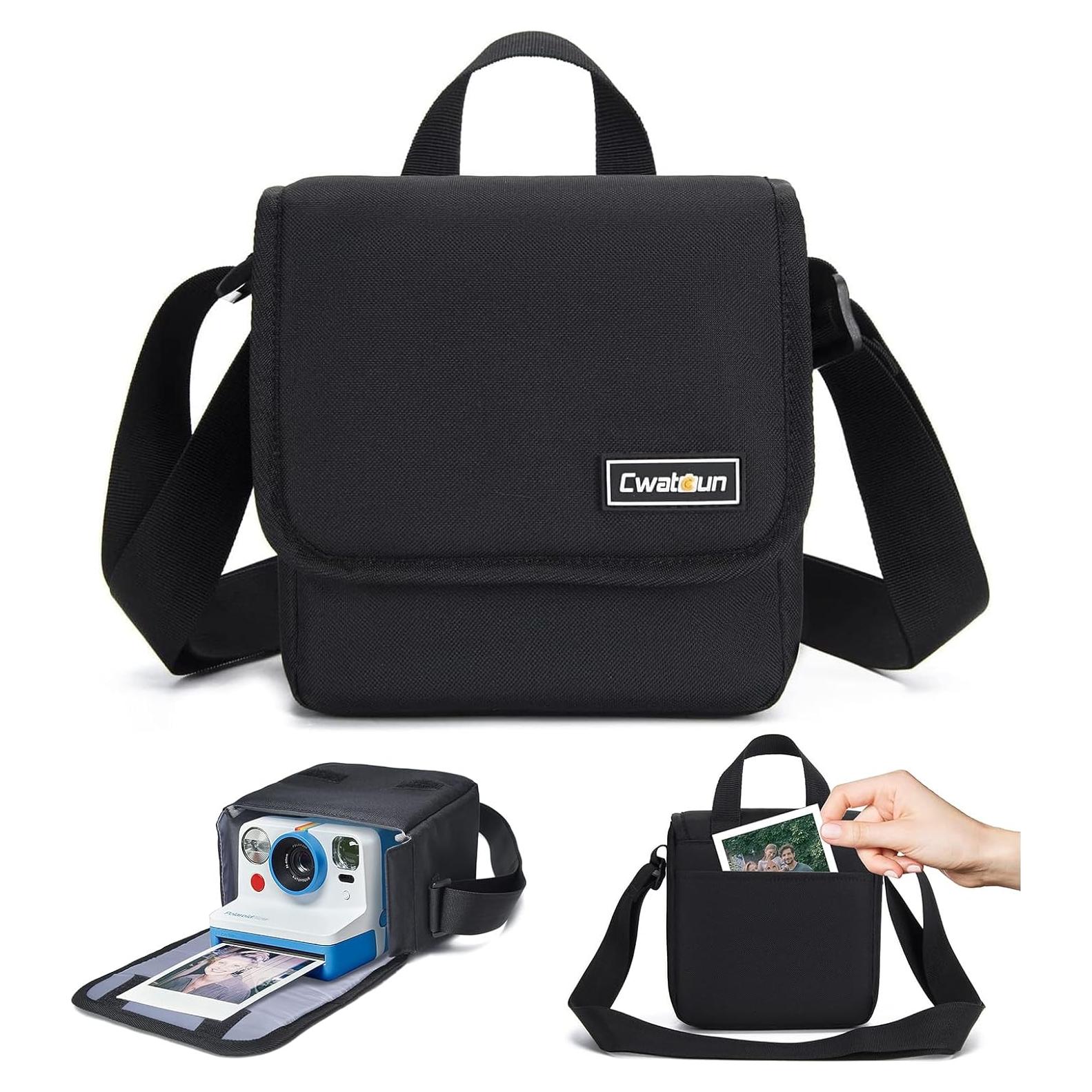 Bolsa de Cámara Cwatcun para Polaroid Now I-Type Negra