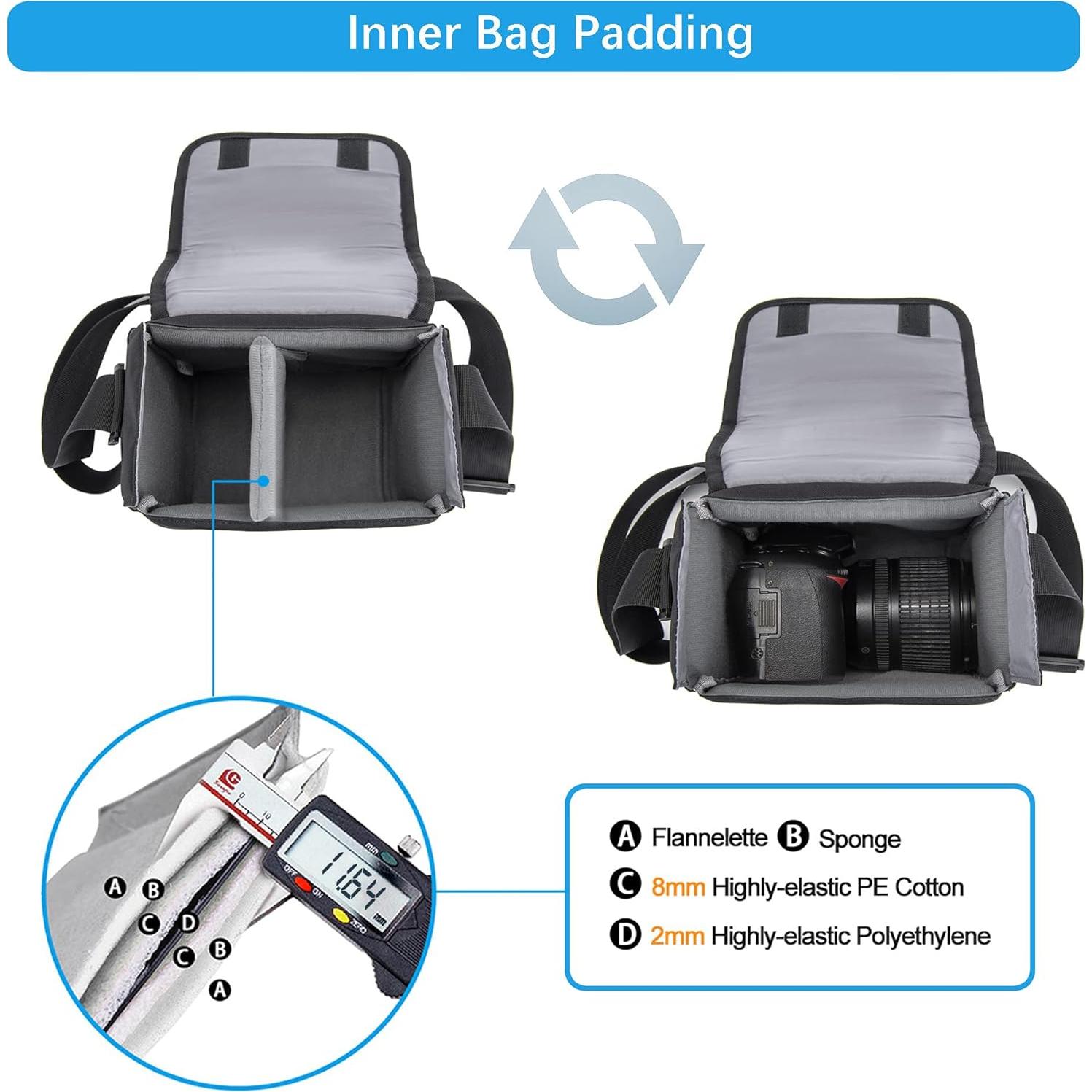 Bolsa de Cámara Cwatcun para Polaroid Now I-Type Negra