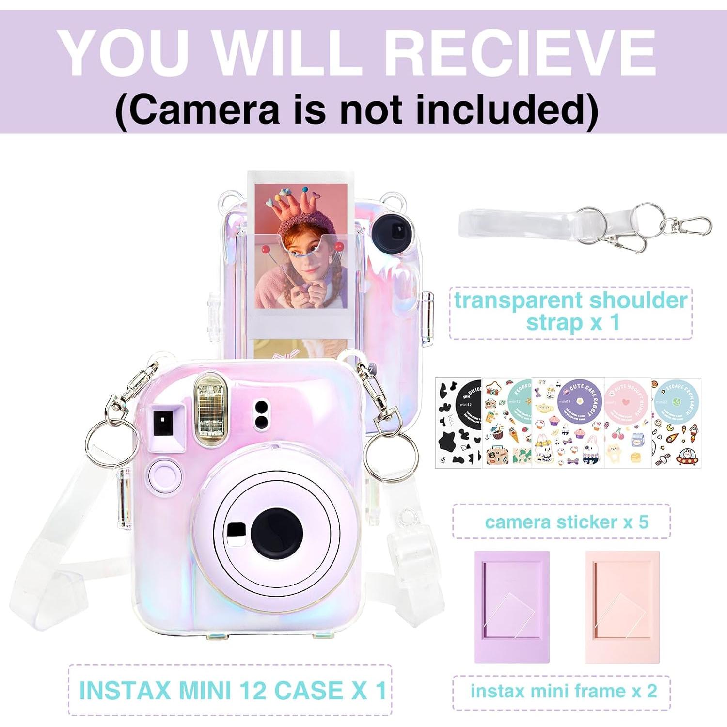 Funda Protectora Transparente WOGOZAN para Fujifilm Instax Mini 12