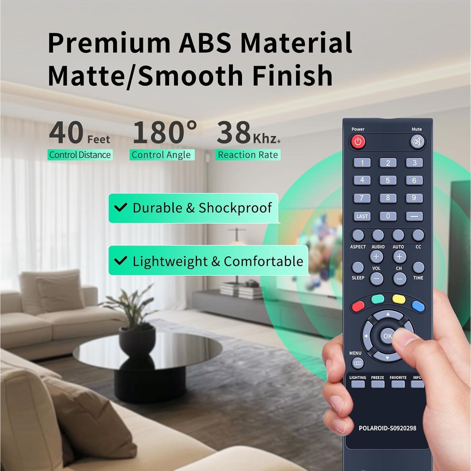 Control Remoto Reemplazo Polaroid S0920298 para Televisor