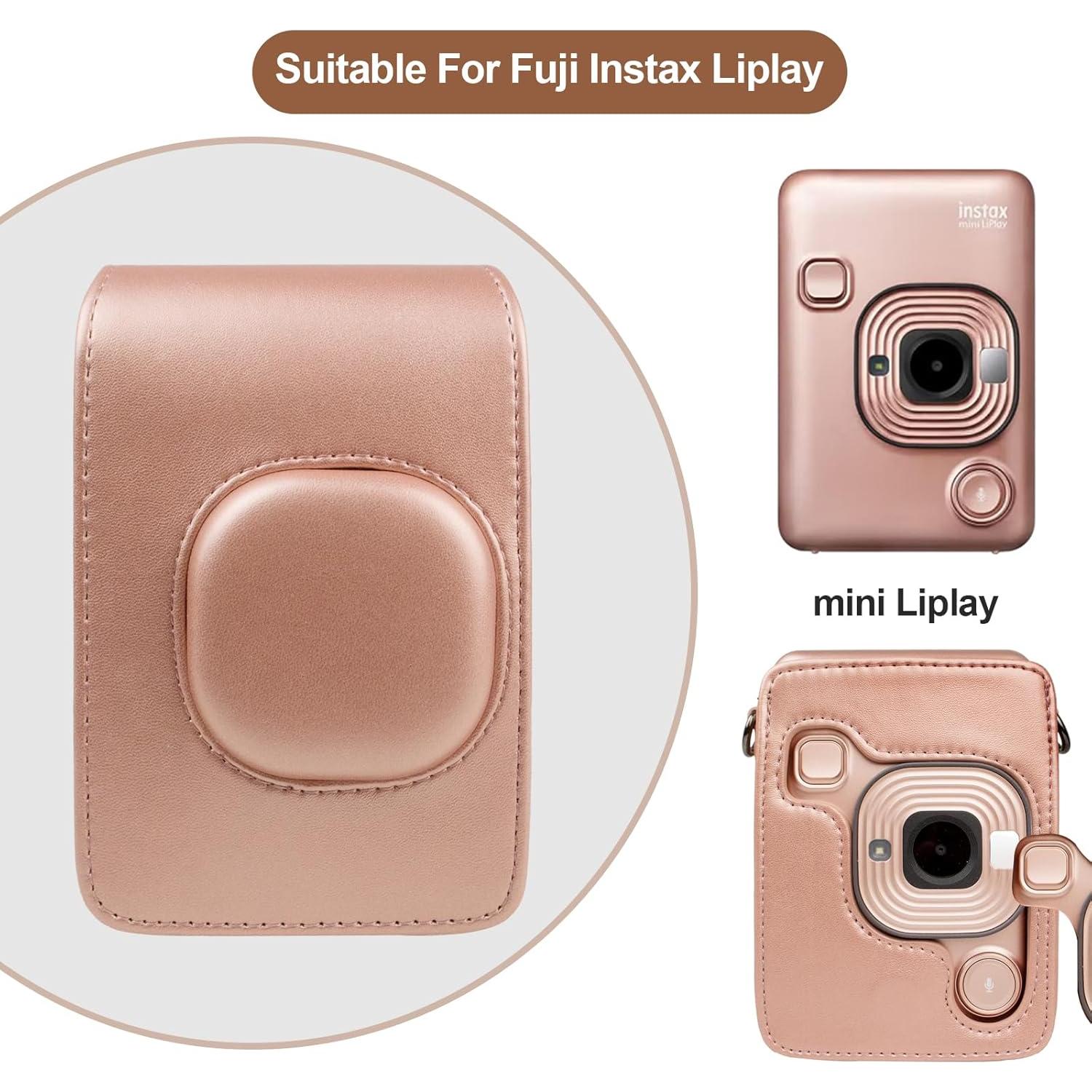 Funda Protectora de Cuero PU Rieibi para Fujifilm Instax Mini LiPlay