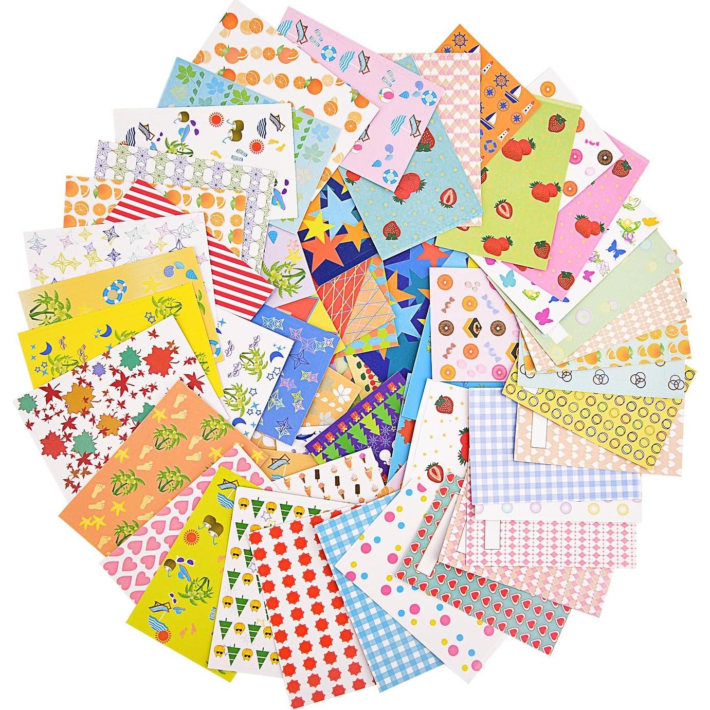 120 Hojas de Pegatinas Coloridas Sunmns para Fotos Instax Mini