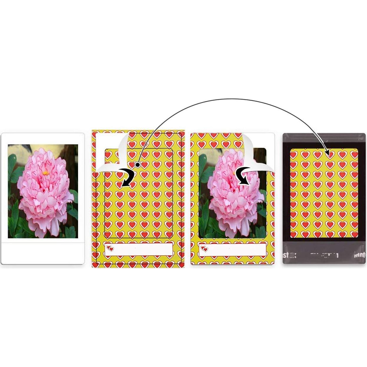 120 Hojas de Pegatinas Coloridas Sunmns para Fotos Instax Mini