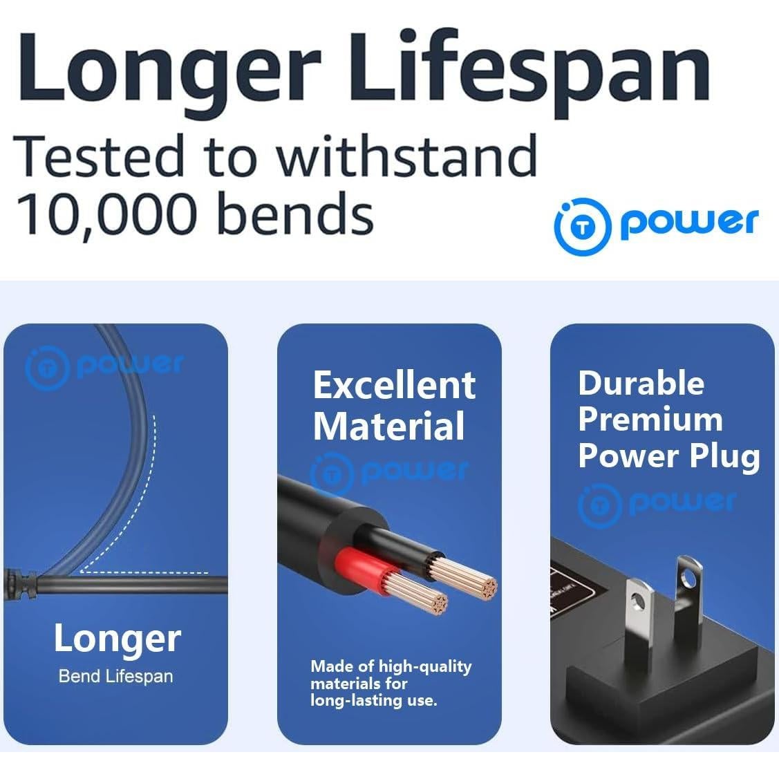 Cable USB Micro-USB T-Power 2 pcs 0.94 m para Cámara Polaroid