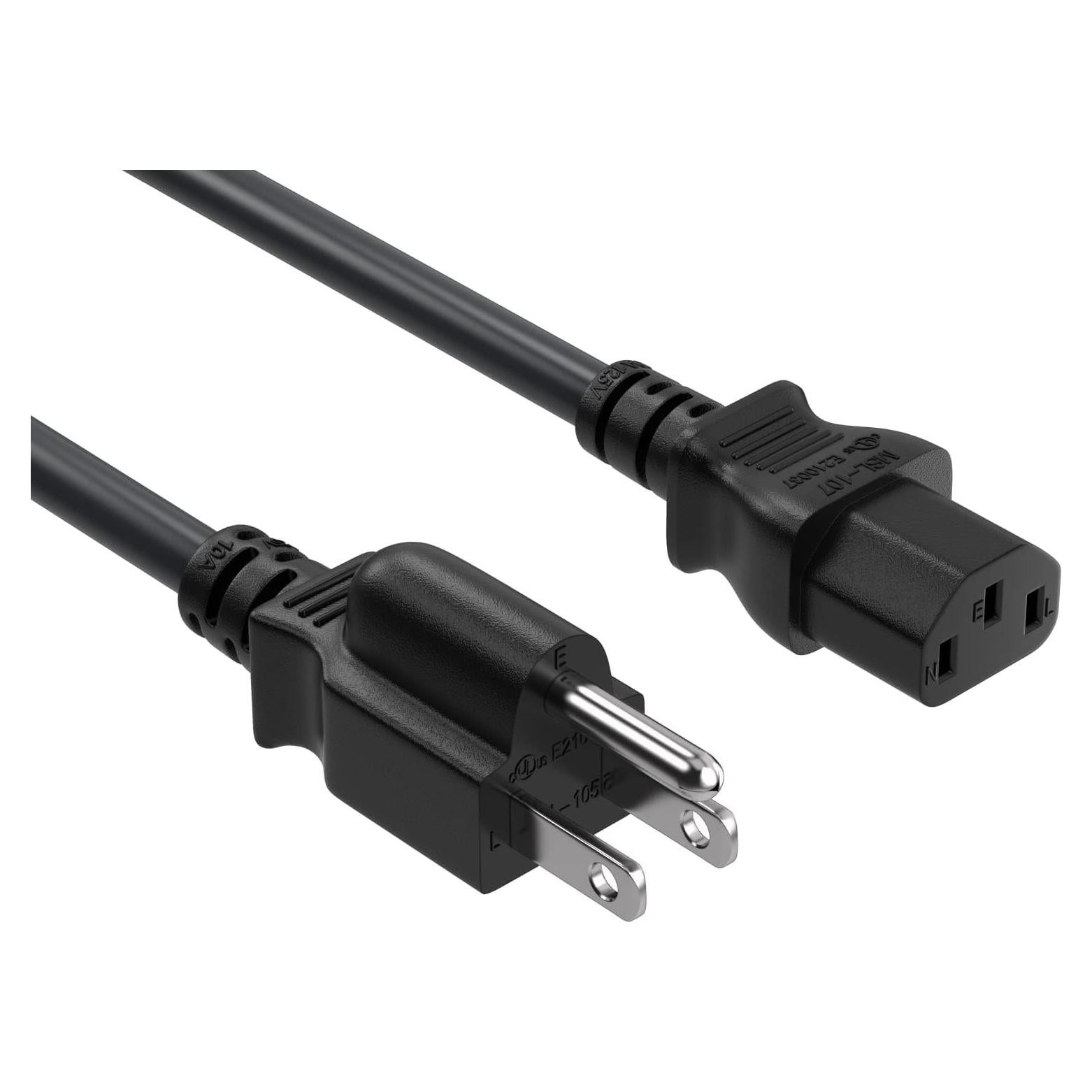 Cable de Alimentación CA Guy-Tech 18 AWG 3 Clavijas 1.8m