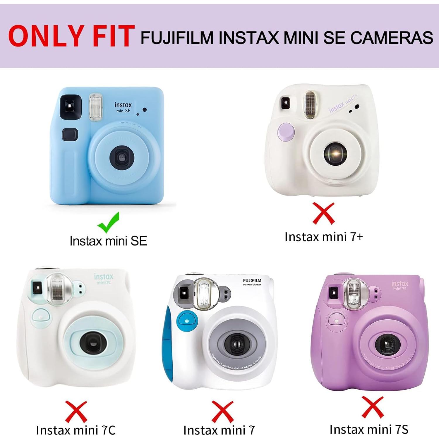 Funda de Silicona CAIYOULE para Fujifilm Instax Mini SE Verde