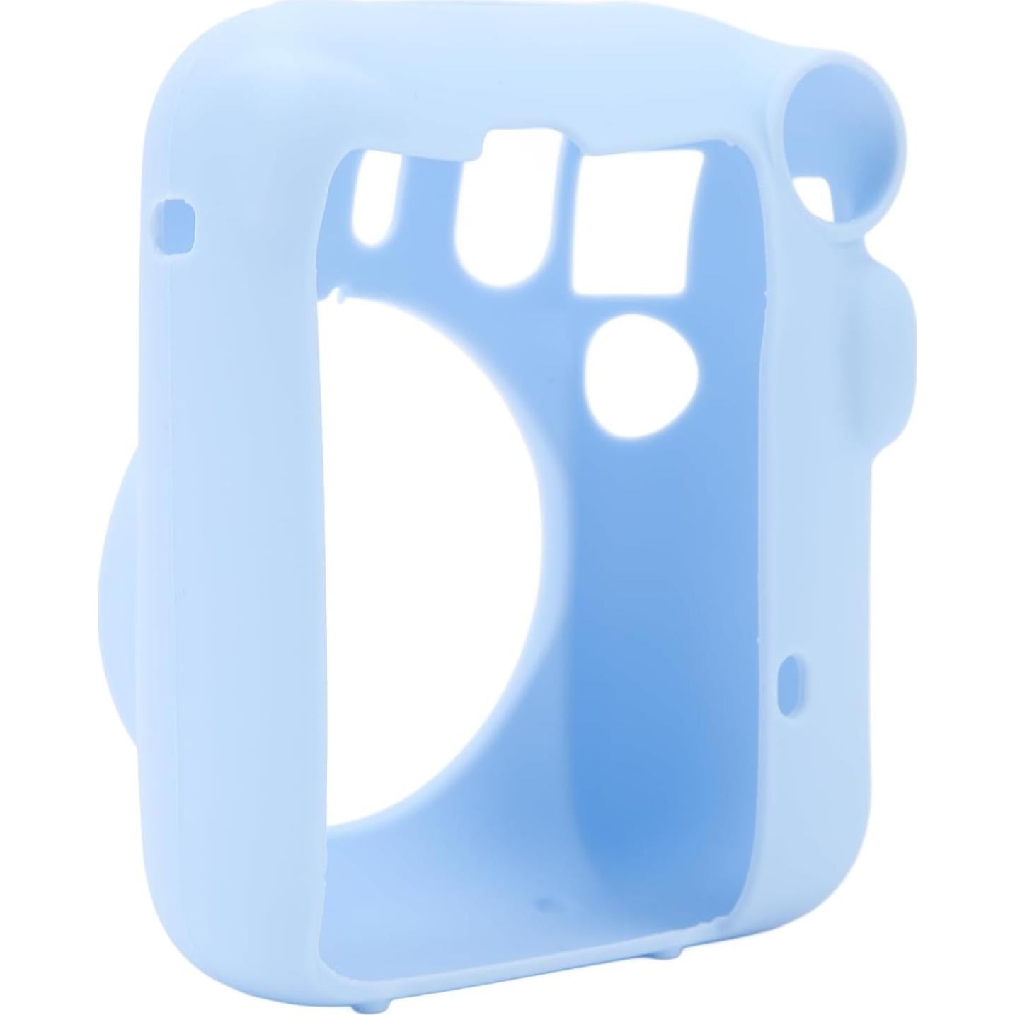 Yoidesu Silicone Case for Fujifilm Mini 12, Camera Body Skin Case, Shockproof Drop Proof Lightweight Soft Protector Cover, Mini 12 Instant Camera Accessories (Blue)