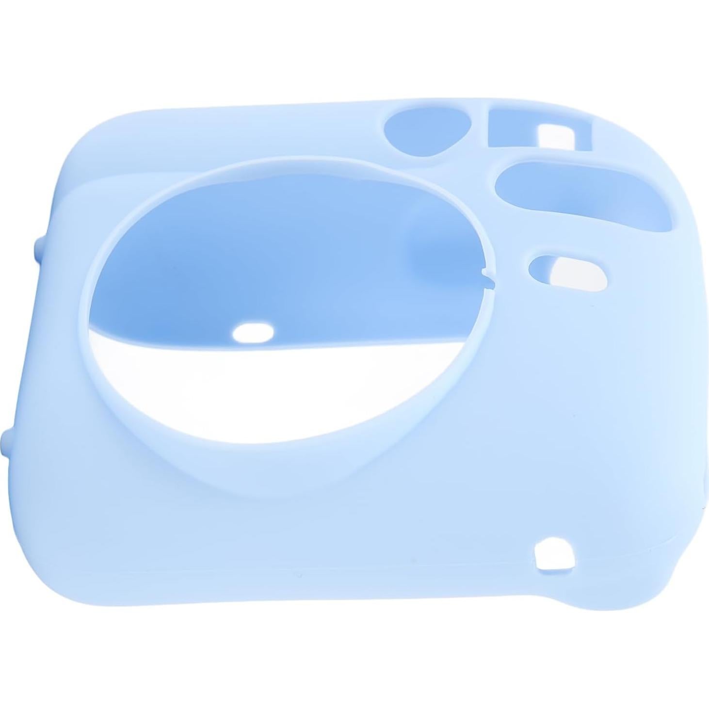Yoidesu Silicone Case for Fujifilm Mini 12, Camera Body Skin Case, Shockproof Drop Proof Lightweight Soft Protector Cover, Mini 12 Instant Camera Accessories (Blue)
