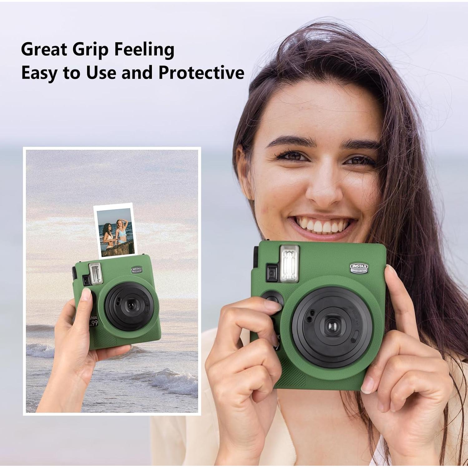 Funda de silicona para cámara Fujifilm Instax Mini 99 - Verde intenso