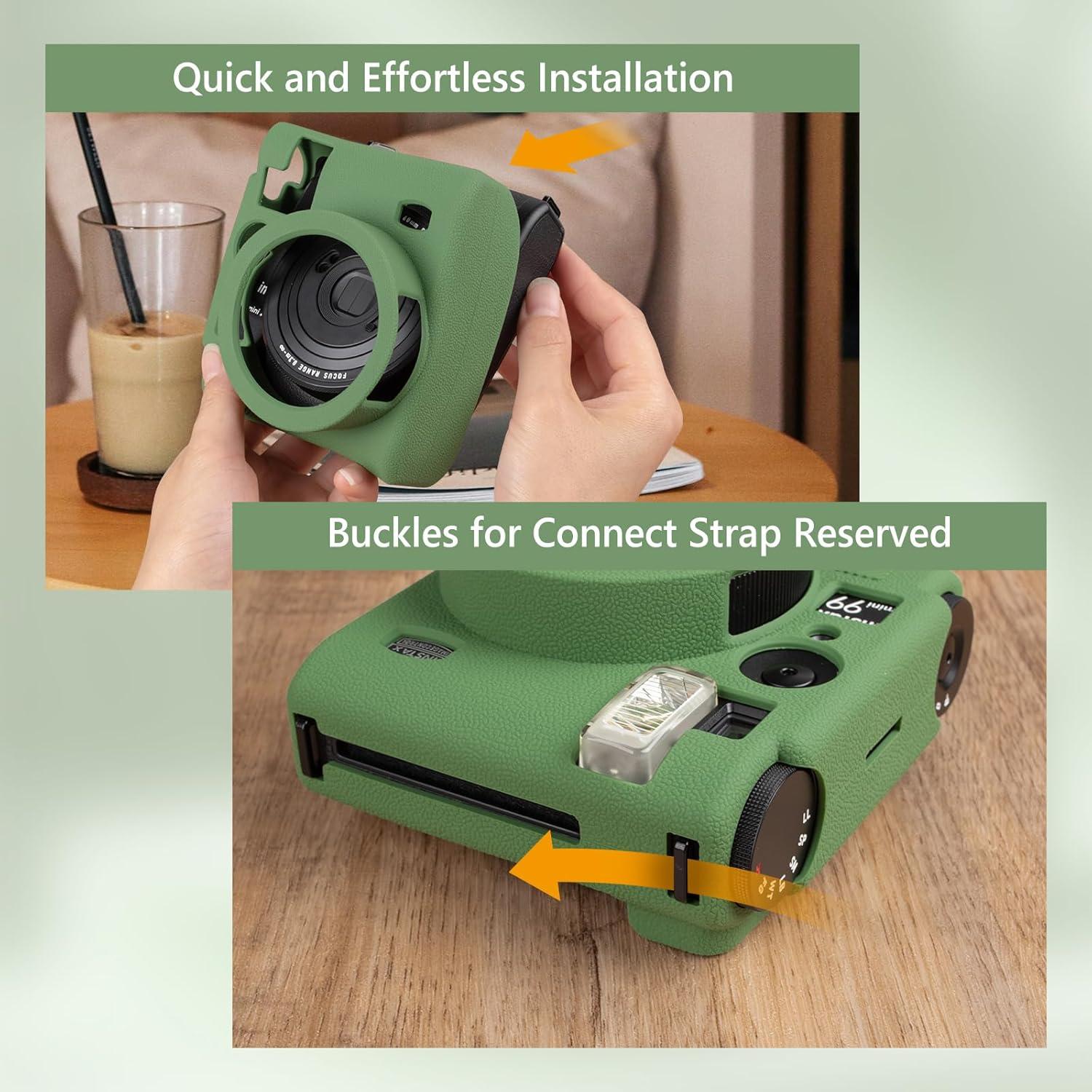 Funda de silicona para cámara Fujifilm Instax Mini 99 - Verde intenso
