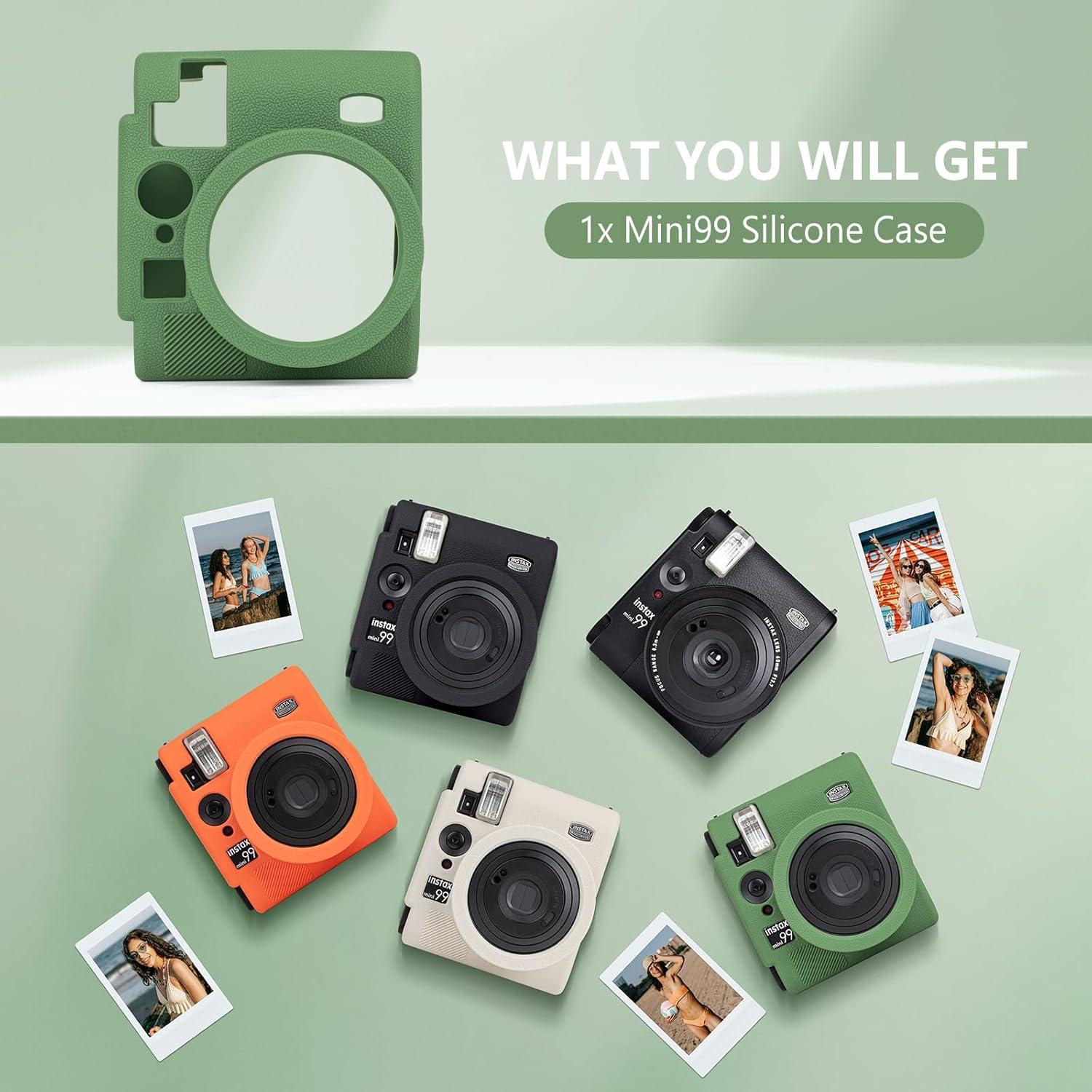 Funda de silicona para cámara Fujifilm Instax Mini 99 - Verde intenso