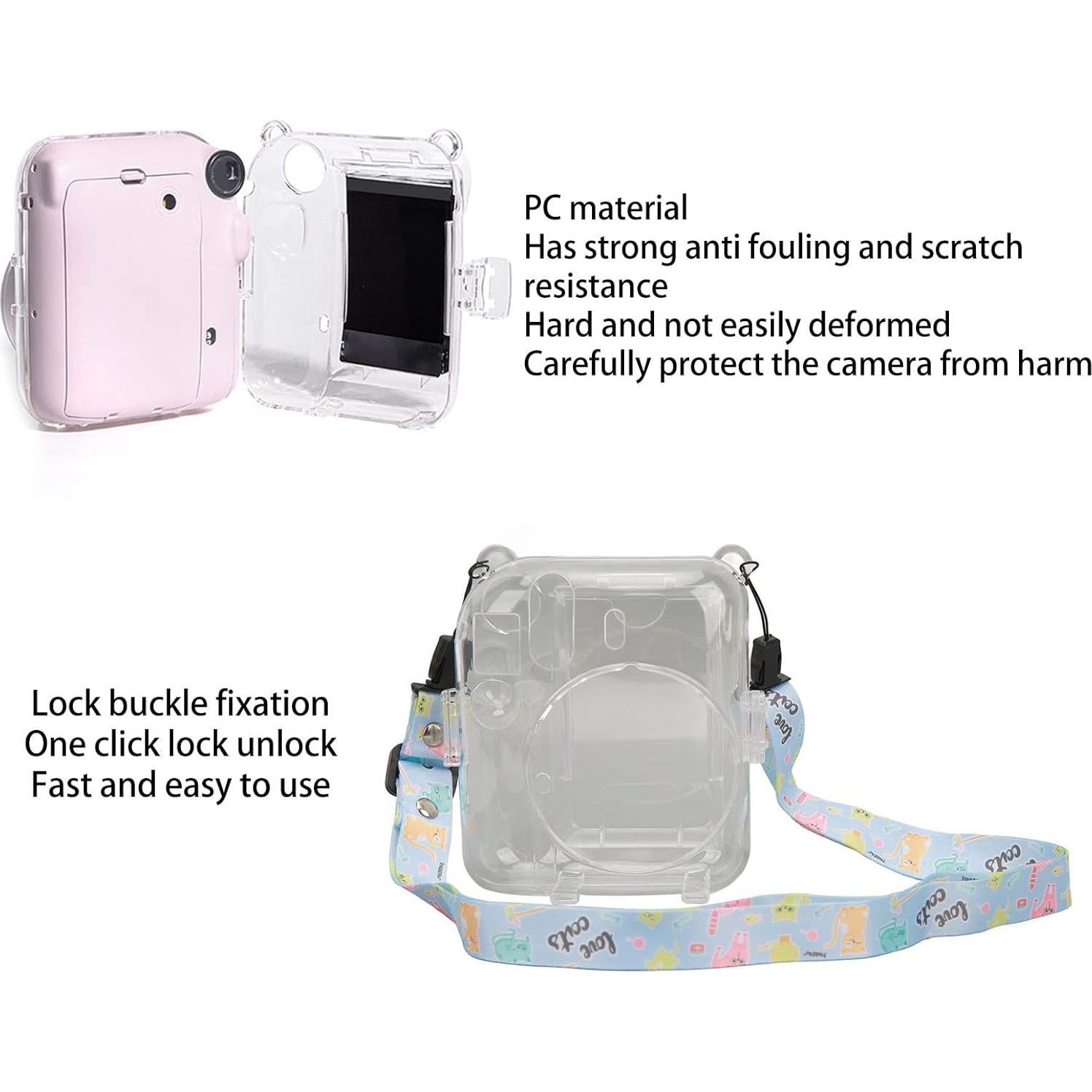Funda Protectora Jectse para Cámara Instax Mini 12 Azul