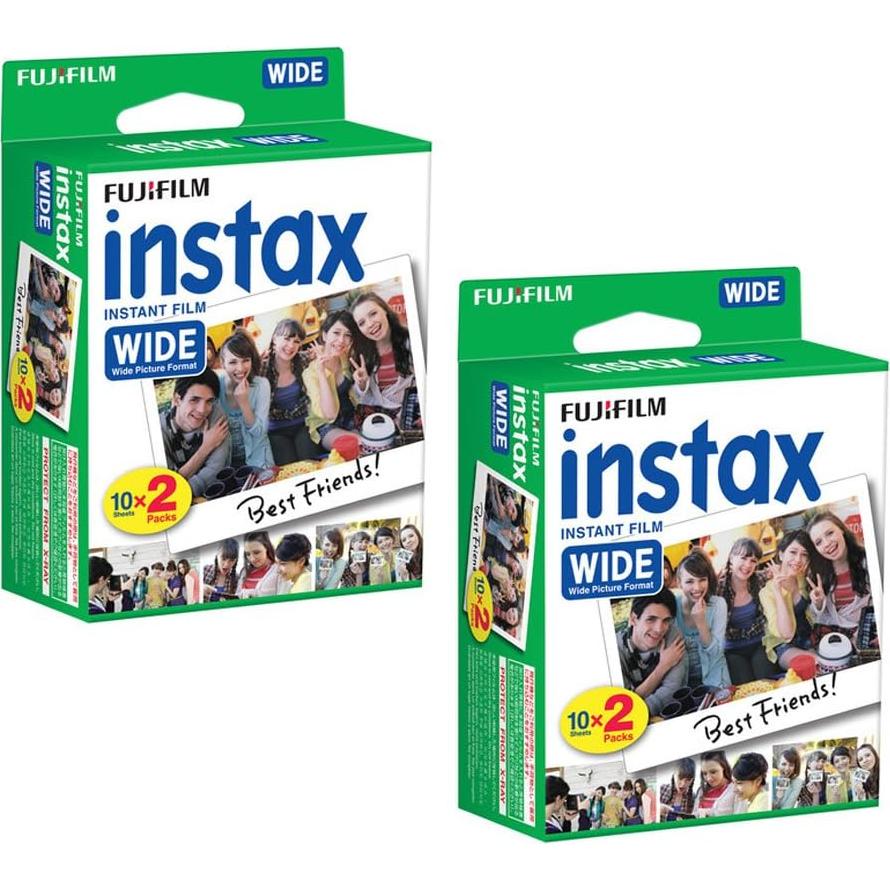 Película Instantánea Fujifilm Instax Wide 40 Hojas + Marcos